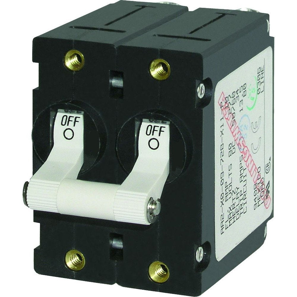 Blue Sea Systems 7242 / Blue Sea 7242 A Series Double Pole Toggle   50A   White