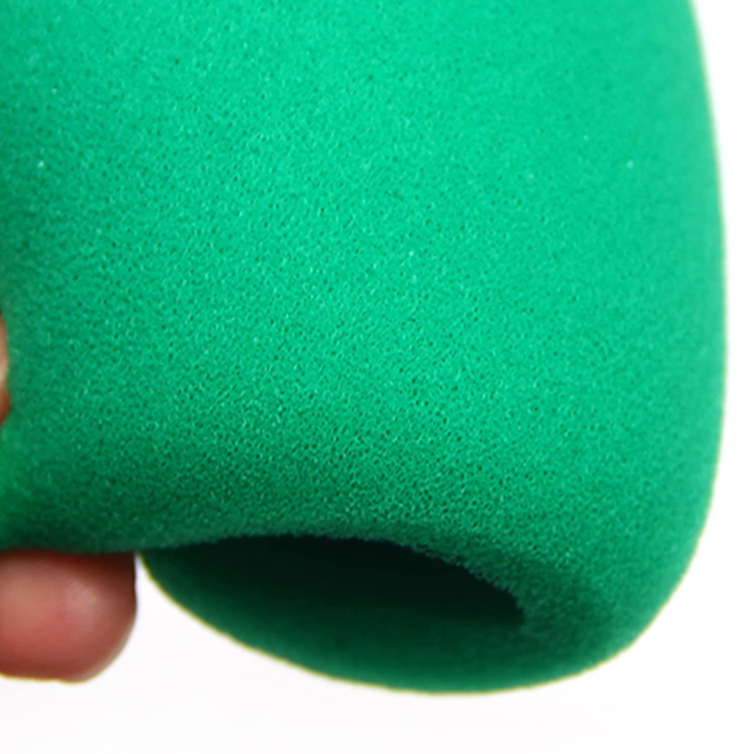 Fielect 5Pcs Microphone Covers Foam Mic Cover Handheld Microphone Windscreen Shield Protection Mic Foam Filter Green For Ktv Broadcasting