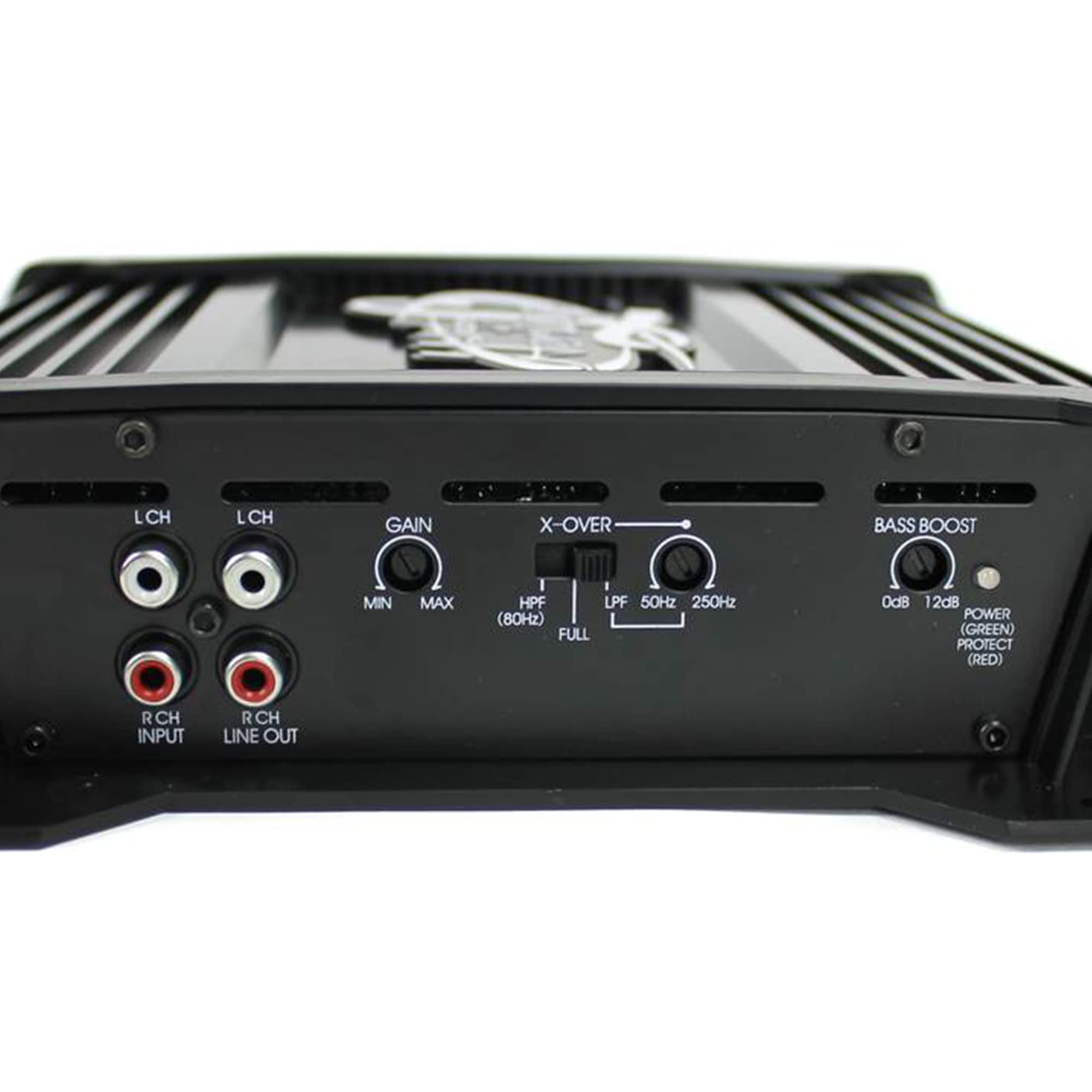 Lanzar Amplifier Car Audio, 2 Channel, 1,000 Watt, 4 Ohm, Mosfet, Rca Input, Bass Boost, Mobile Audio, Amplifier For Car Speaker