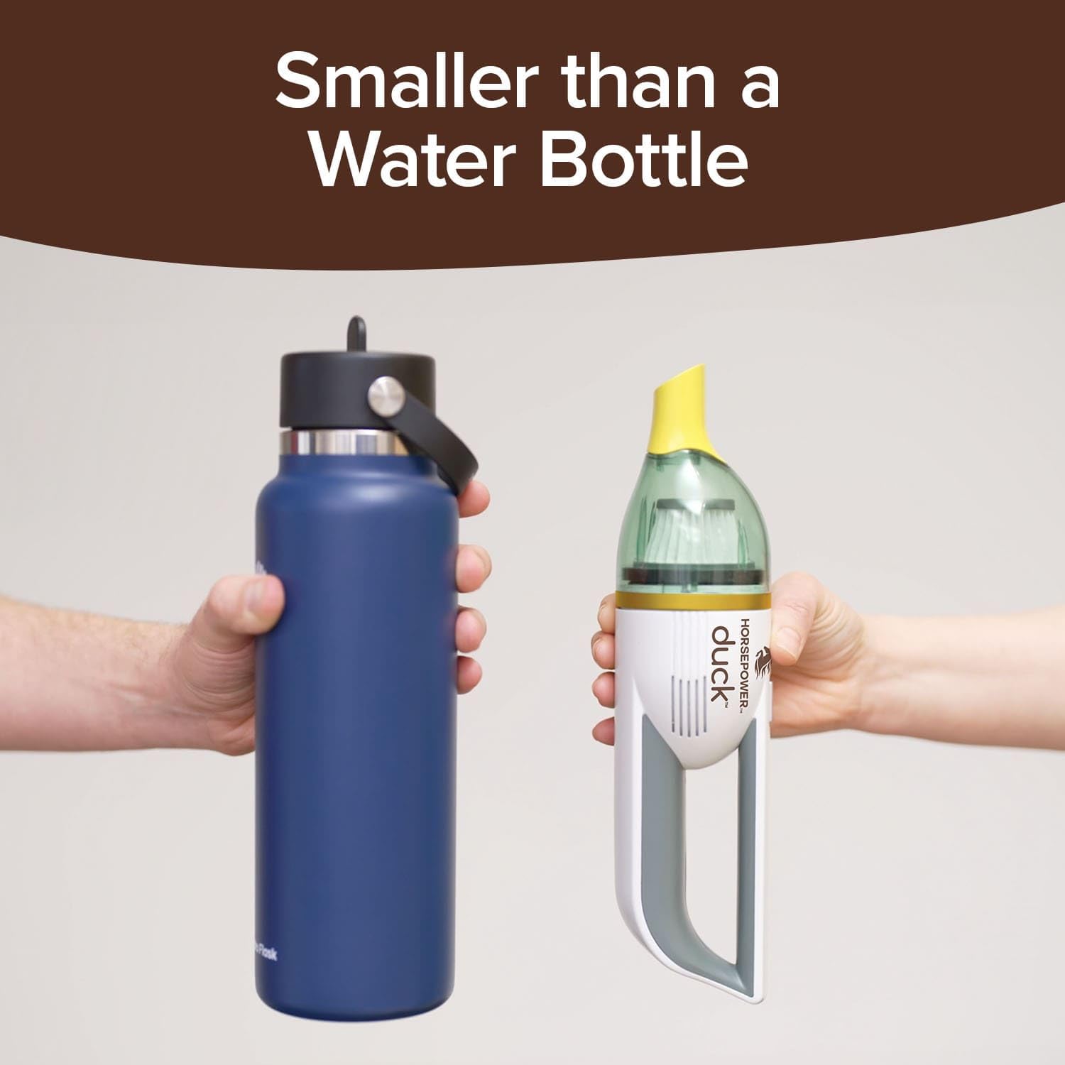 Duck Compact Cordless Vacuum By Horsepower, Gold Edition, Ultra Powerful Upgraded Battery For Extra Long Run Time, As Seen On Tv