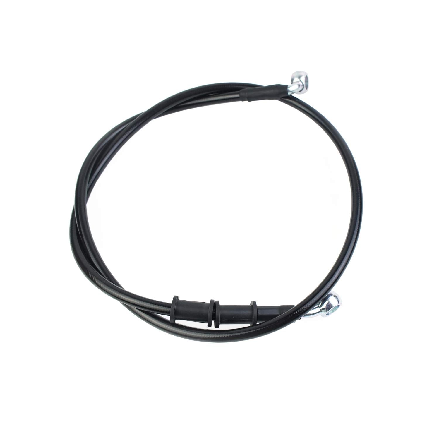 400-2400Mm An3 1/8Inch 28 90 Degree M10 Motorcycle Hydraulic Brake Line Oil Hose Pipe Fitting Stainless Steel Braided For Atv Mo