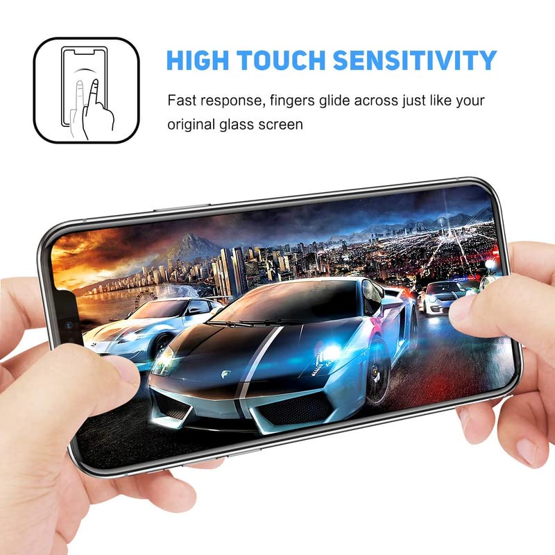 Aqgg 4 Pack Screen Protector For Zte Axon 50 Lite 8050 (6.60''), 9H Hardness   Hd   2.5D Edge   Bubble Free   Screen Scratch Res