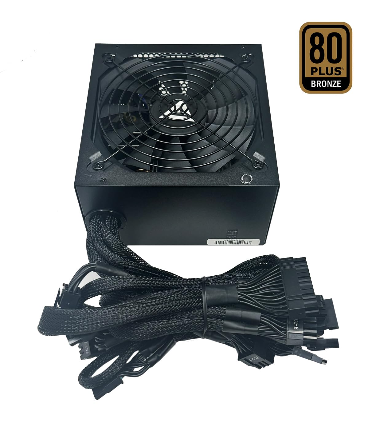 Apevia Atx Jp600W Jupiter 600W 80 Plus Bronze Certified Active Pfc Atx Gaming Power Supply, Supports Dual/Quad Core Cpus, Sli/Crossfire/Haswell, 3 Year Warranty