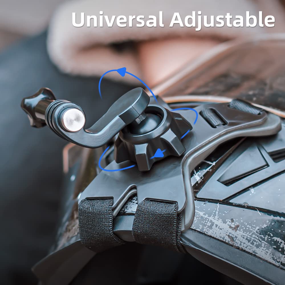 Surewo Motorcycle Helmet Chin Strap Mount Compatible With Gopro Hero 13,12,11,10, 9, 8, 7, (2018), 6 5,Dji Osmo Action 5 Pro/4/3, Akaso, Sjcam And Most Action Cameras