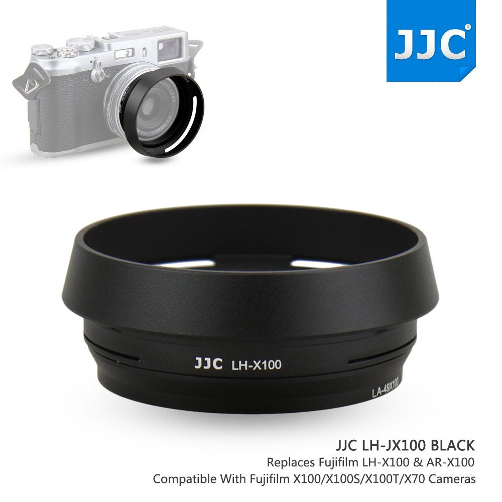 Jjc Metal Lens Hood Shade Protector With 49Mm Filter Adapter Ring For Fujifilm X100Vi X100V X100F X100T X100S X100 X70 Replaces