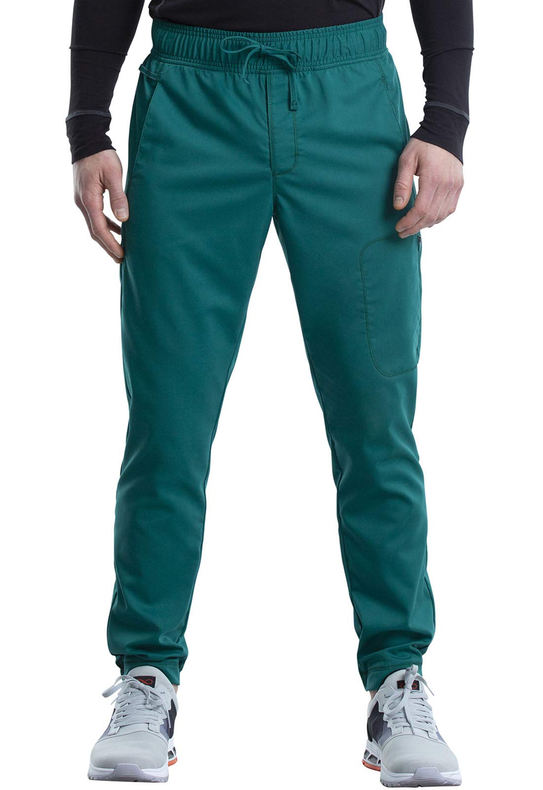 Cherokee Men Scrubs Pant Workwear Revolution Natural Rise Jogger Plus Size Ww012S, 2Xl Short, Hunter