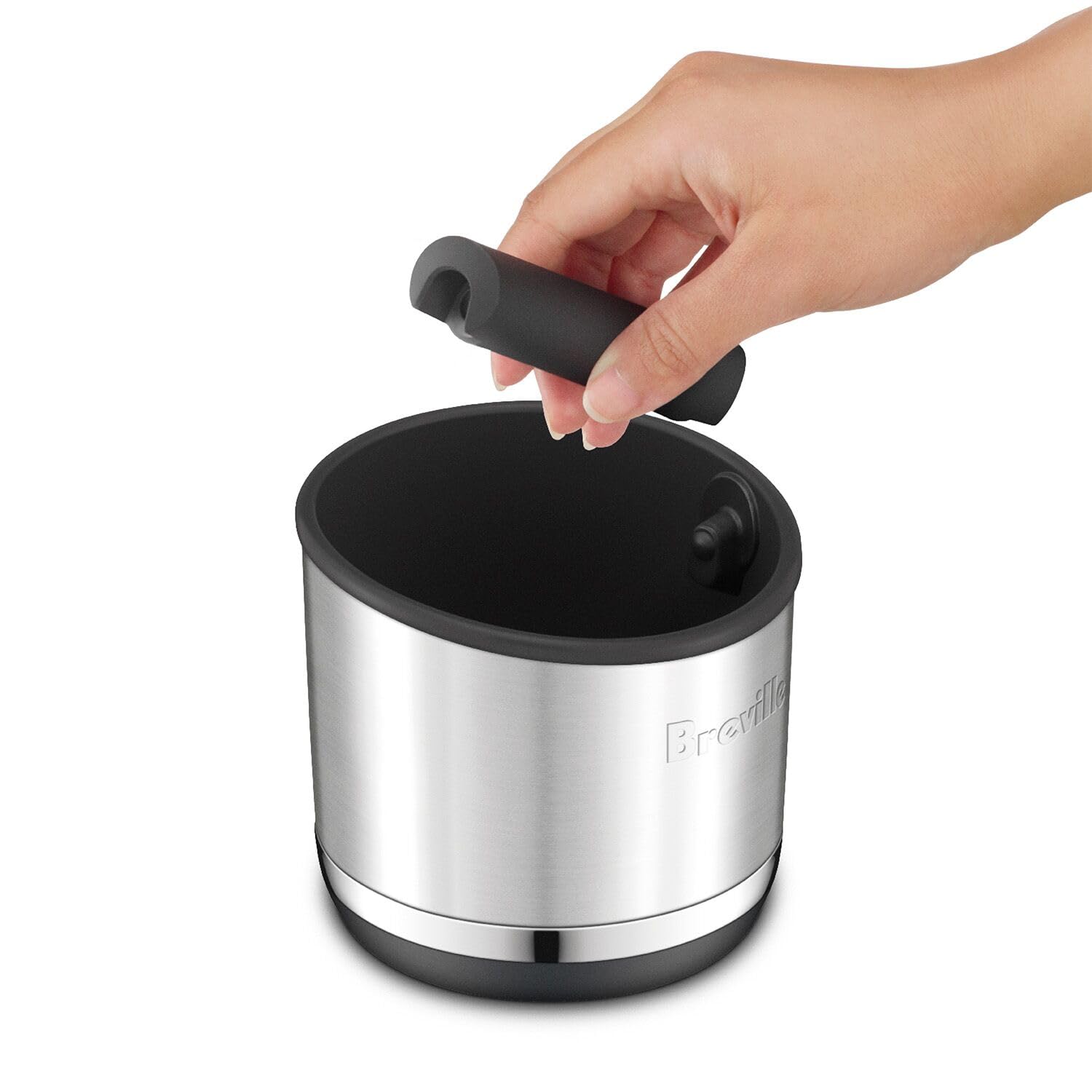 Breville The Knock Box 10 Espresso Accessory, One Size, Brushed Stainless Steel