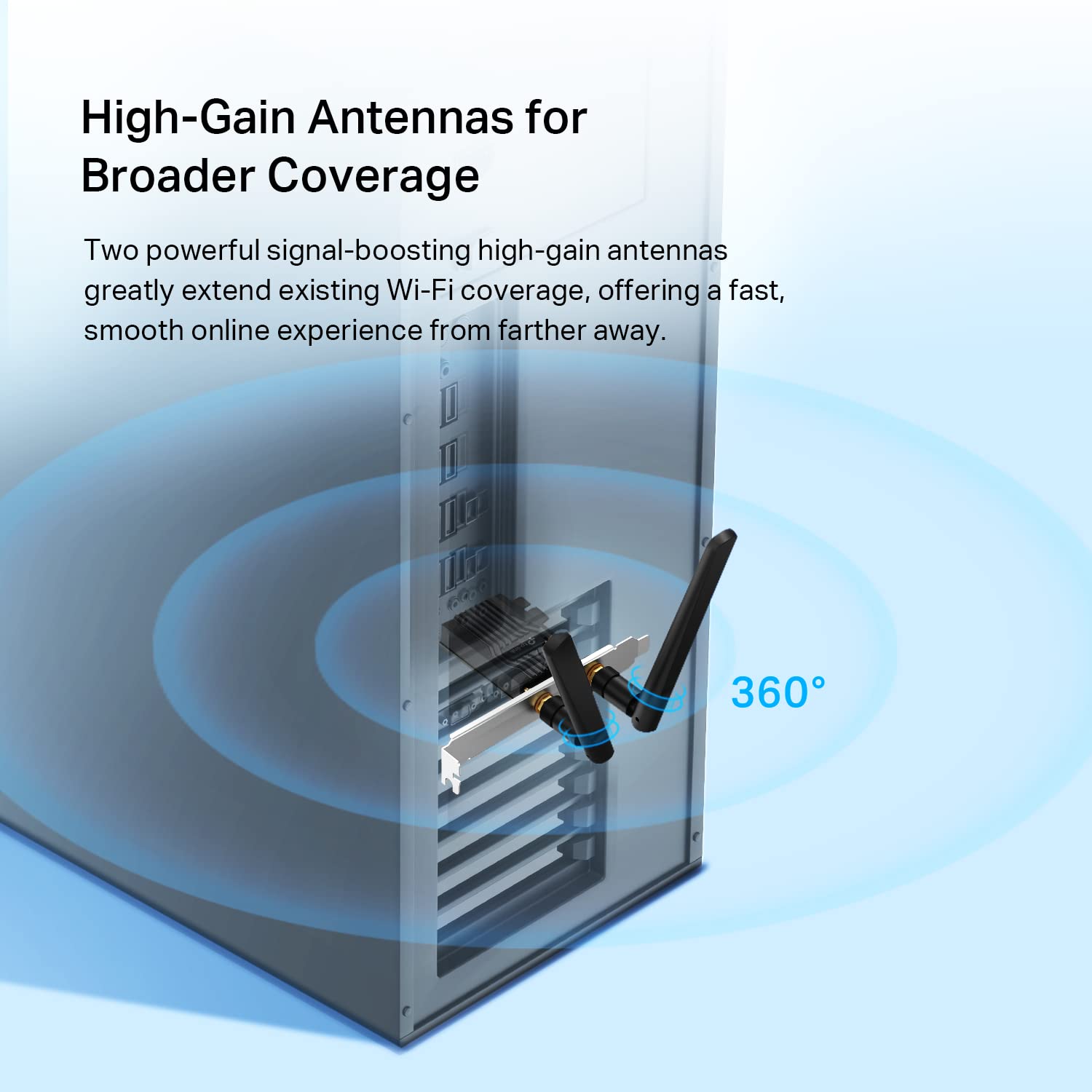 TP-Link AX3000 WiFi 6 PCIe WiFi Card, Bluetooth 5.2, Dual Band Wireless Adapter for Windows 11/10 - Ultra-Low Latency, MU-MIMO