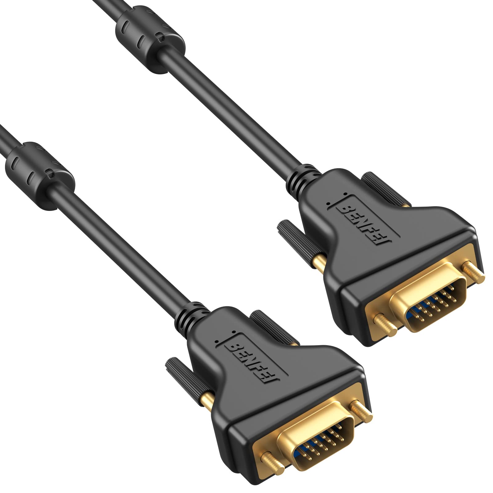 Benfei Vga To Vga 6 Feet Cable With Ferrites