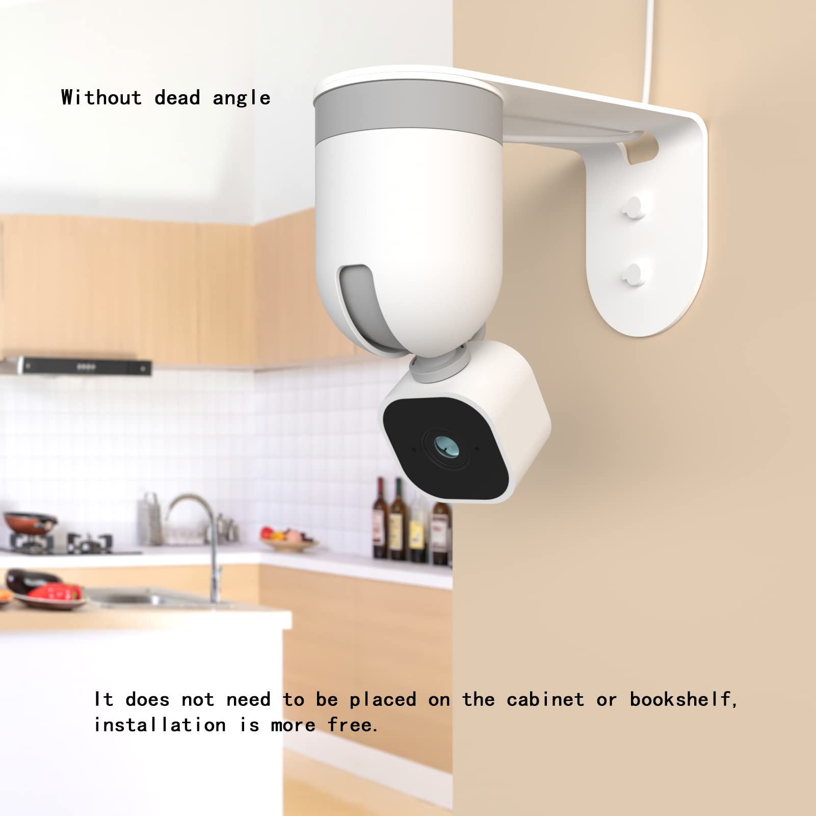 Zwolf Metal Wall Mount For Blink Mini Pan Tilt Camera, Provide Better Viewing Angles For Blink Mini Pan Tilt Mount (2 Pack)