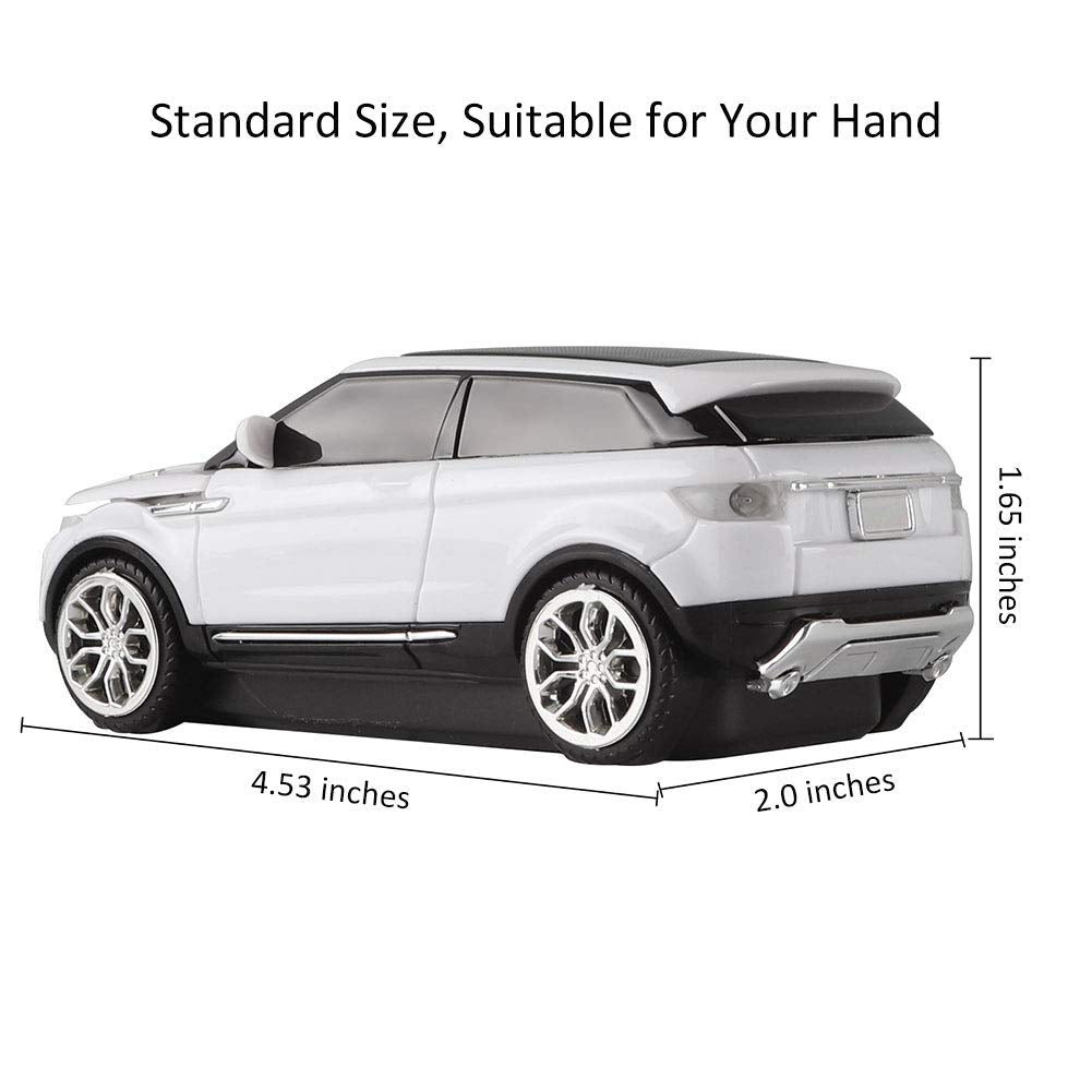 Chuyi Cool Suv Car Shaped Wireless Mouse 1600 Dpi Optical Cordless Mice With Usb Receiver For Office School Travel For Pc Comput