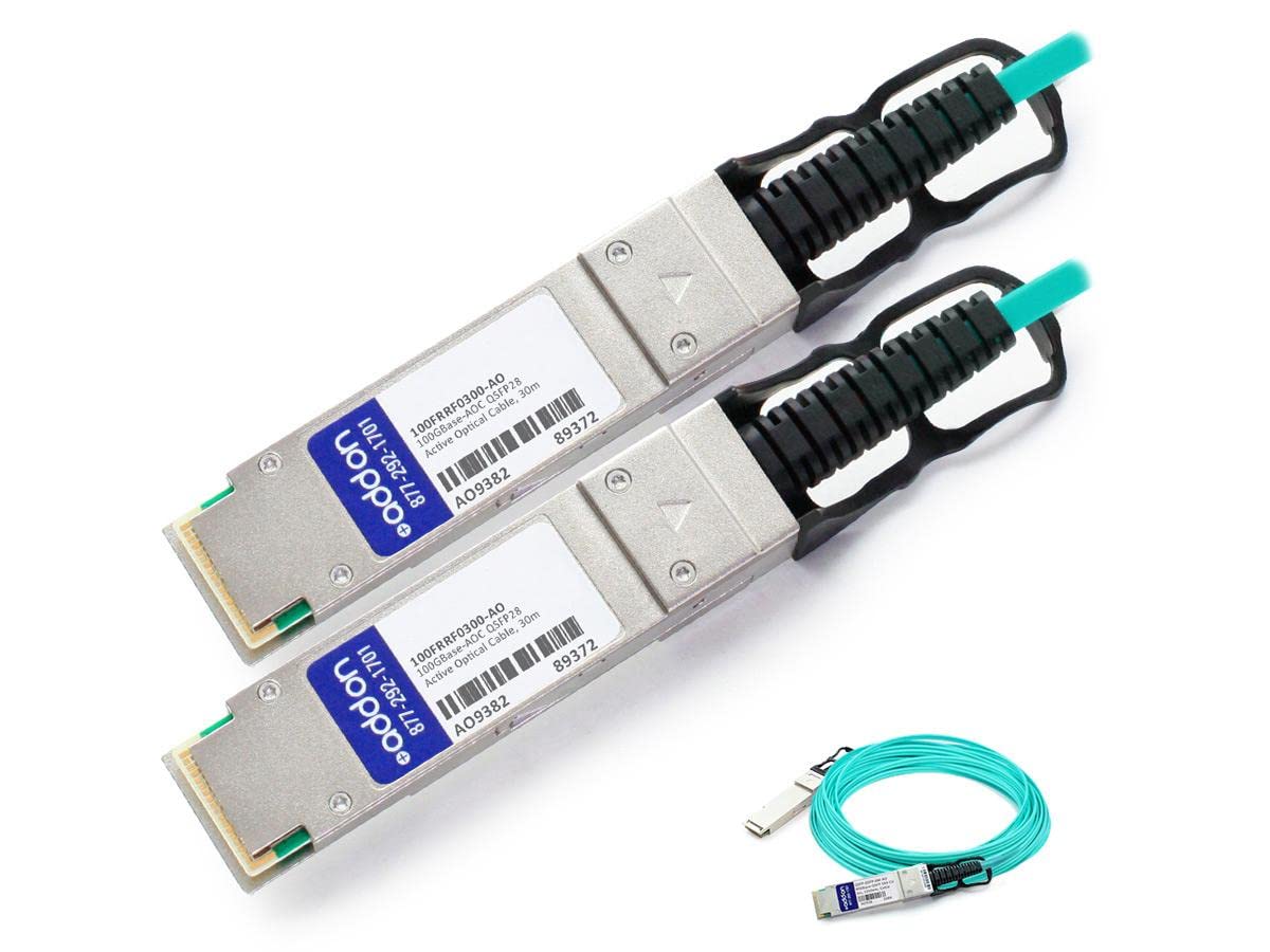 Addon Intel 100Frrf0300 Compatible Taa Compliant 100Gbase-Aoc Qsfp28 Omni-Path A