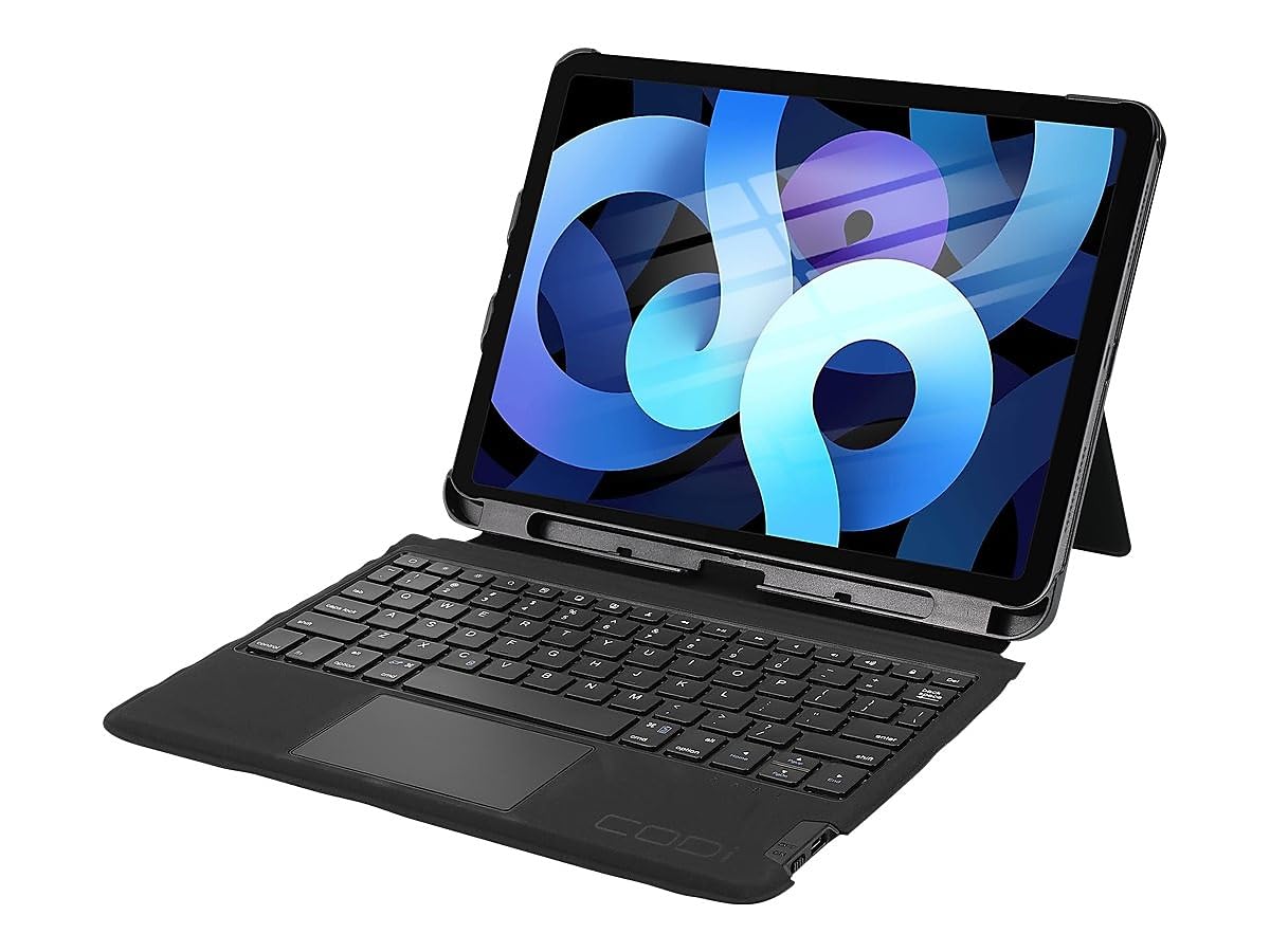 Codi Bluetooth Keyboard Folio Case w/Track Pad for Apple iPad Air 10.9 (Gen 4),Black