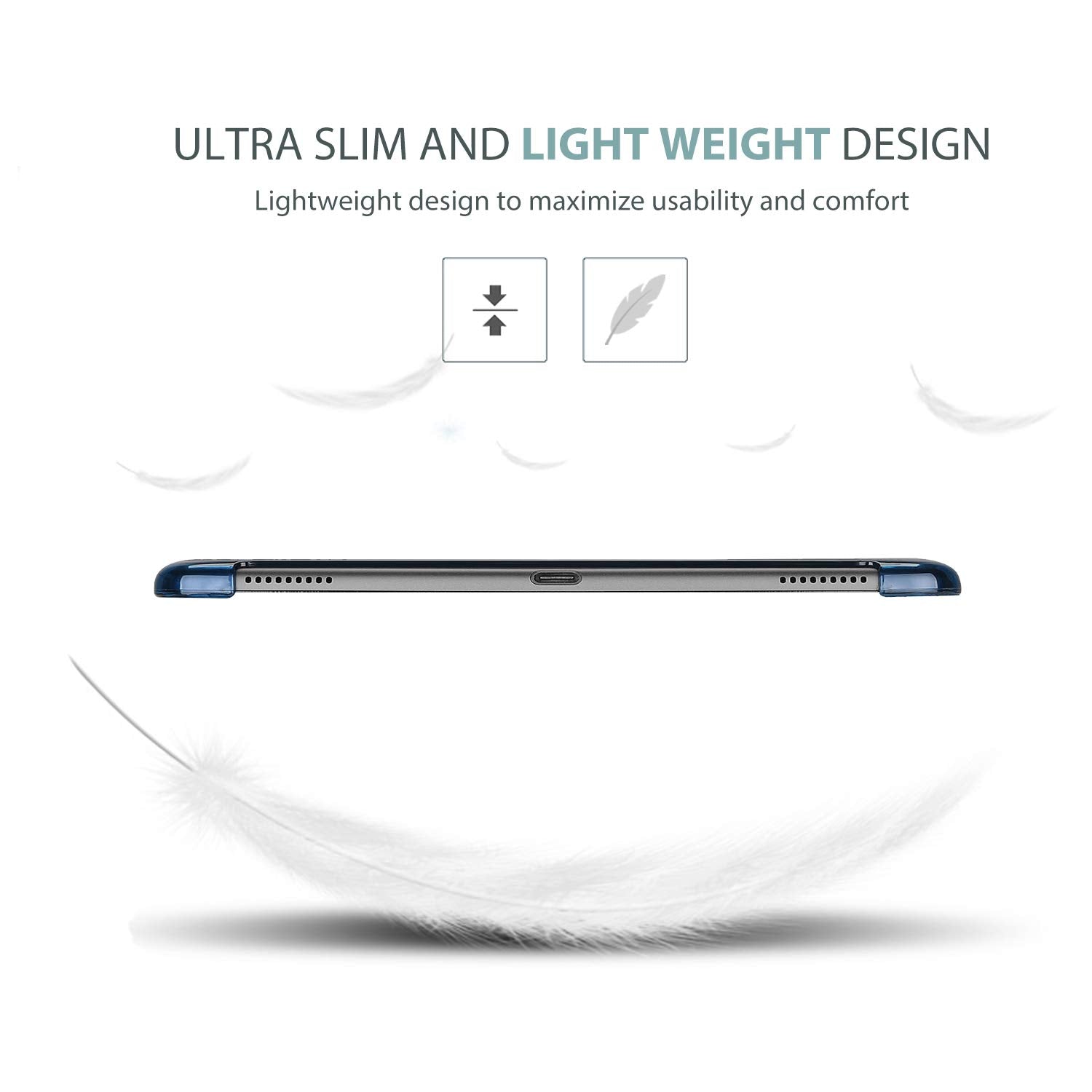 Procase Slim Case For Galaxy Tab A 10.1 2019 Model T510 T515 T517, Lightweight Stand Case Shell Cover For 10.1 Inch Galaxy Tab A