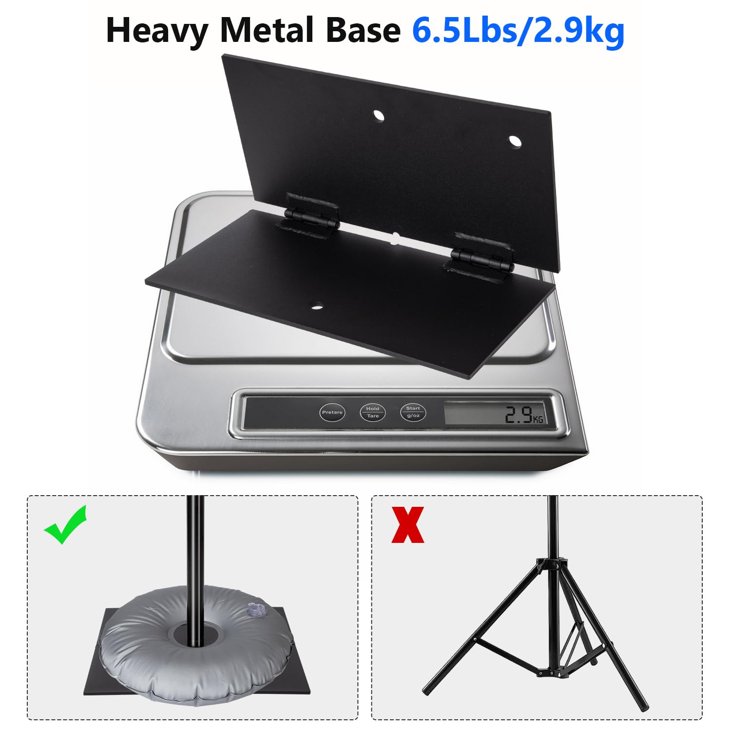 Hyj Inc Pipe And Drape Photography Backdrop Stand Kit Adjustable Photo Background Stand 10Ft X 8.5Ft With Metal Base For Parties