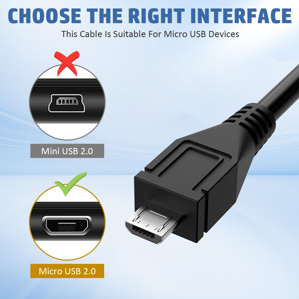 Eagleggo Micro Usb Charging Cable, For Astro Mixamp Pro Tr, Usb 2.0, 6 Foot, Black