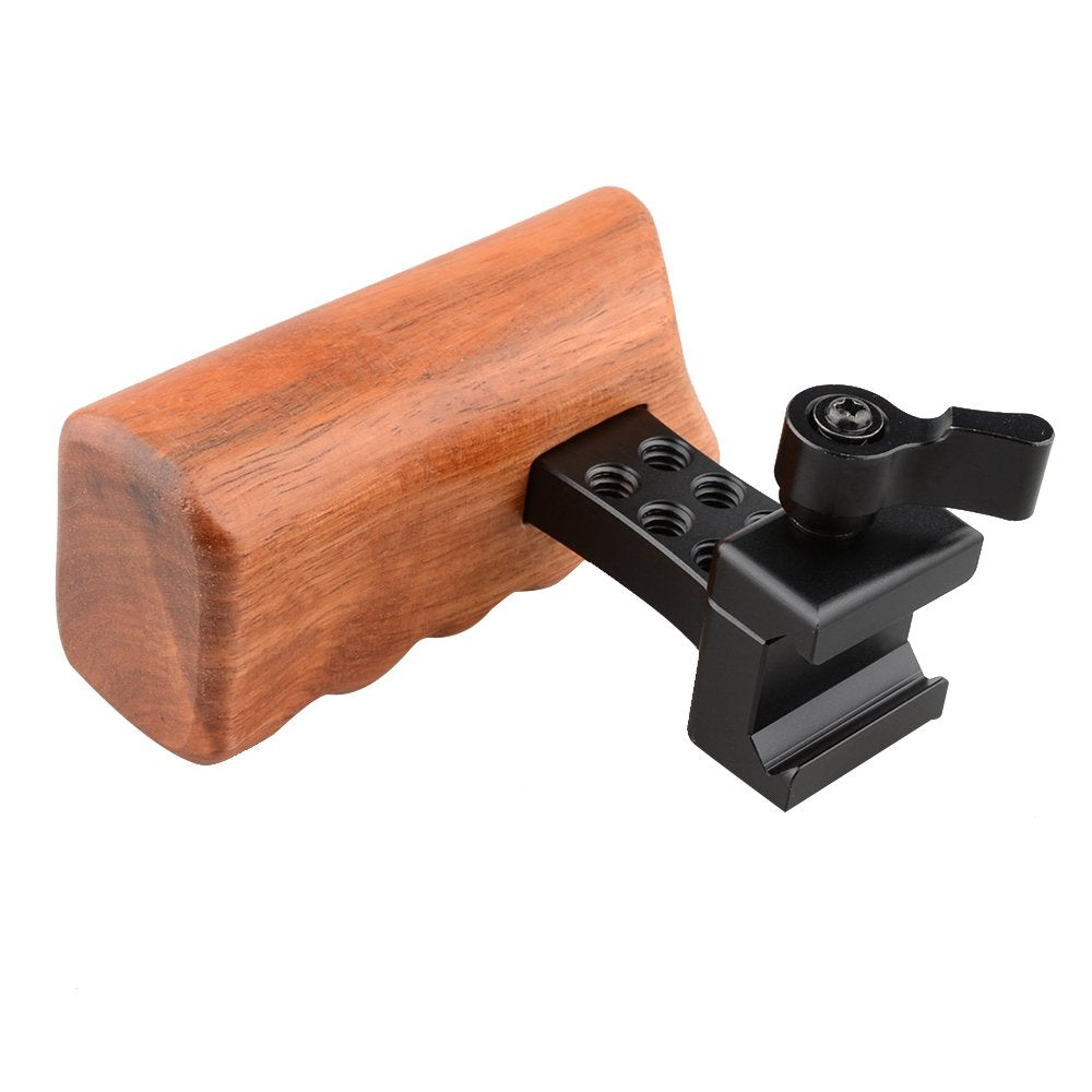 Camvate Dslr Wood Wooden Nato Handle Grip (Left Hand)   1537