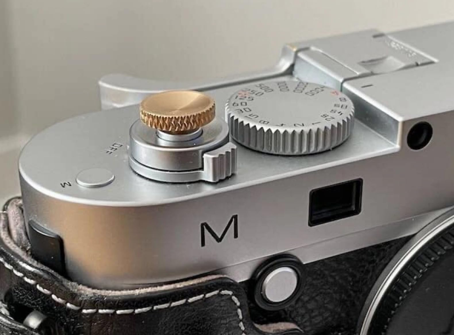 Yewoop Lf B Metal Brass Knurled Concave Shutter Release Button Compatible With Fujifilm, Hasselblad, Rolleiflex, Nikon Better Ba