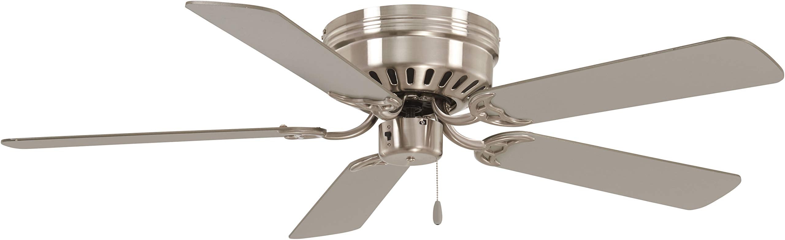 Minka-Aire F565-Bn Mesa 52 Inch Flush Mount Low Profile Ceiling Fan In Brushed Nickel Finish -Like New