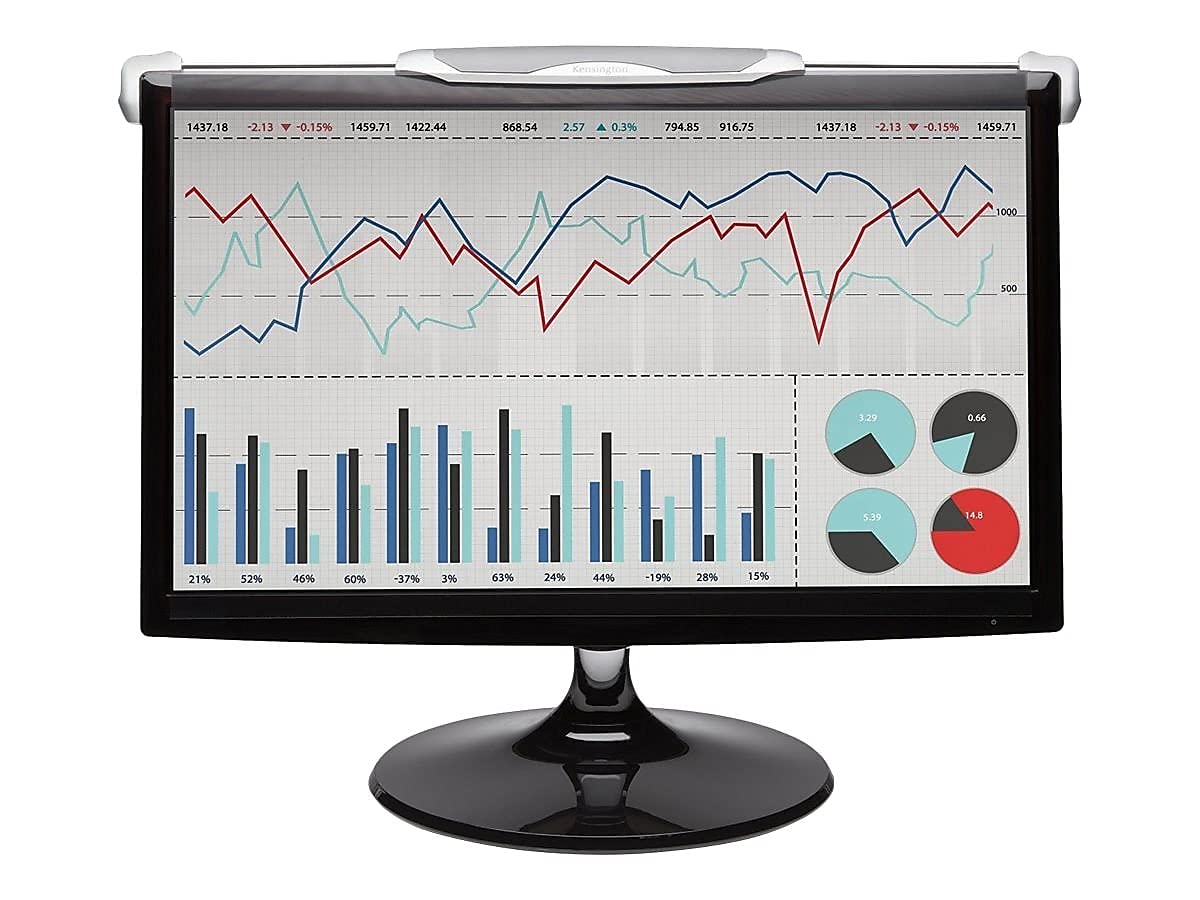 Kensington Fs240 Snap2 Privacy Screen For 22 Inch To 24 Inch Widescreen 16:10 And 16:9 Monitors (K55315Ww),Black