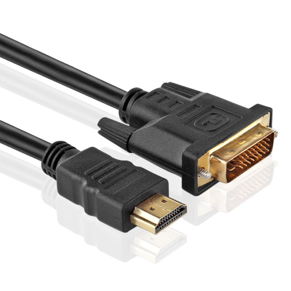 Tnp High Speed Hdmi To Dvi Adapter Cable (50 Feet) - Bi-Directional Hdmi To Dvi & Dvi To Hdmi Converter Male To Male Connector W
