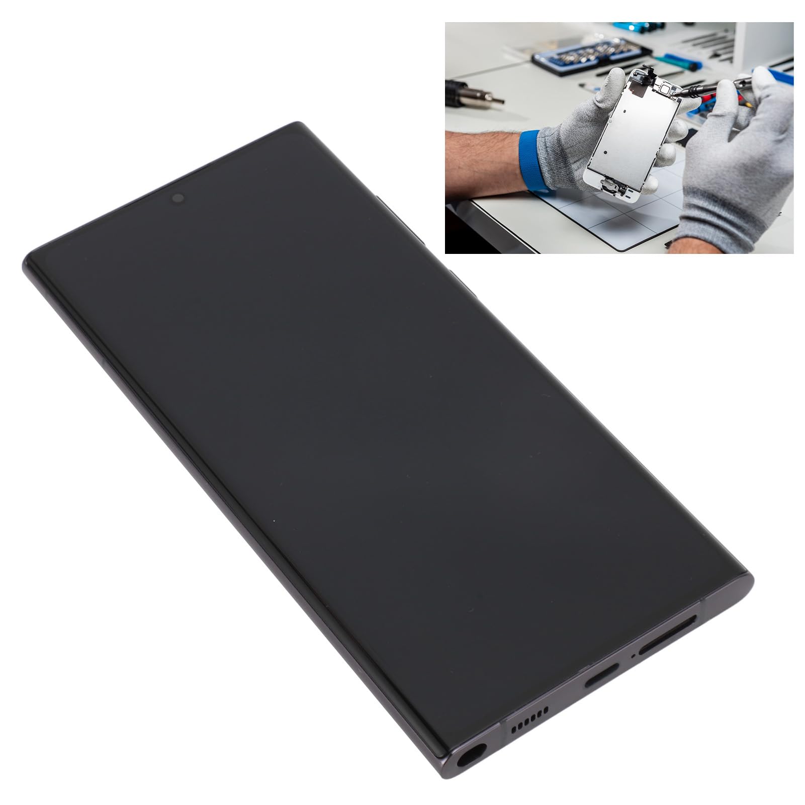 6.8 Original For Galaxy S22 Ultra, Led Lcd Display Touch Screen Digitizer Assembly S22Ultra 5G Lcd Screen Replacement With Black