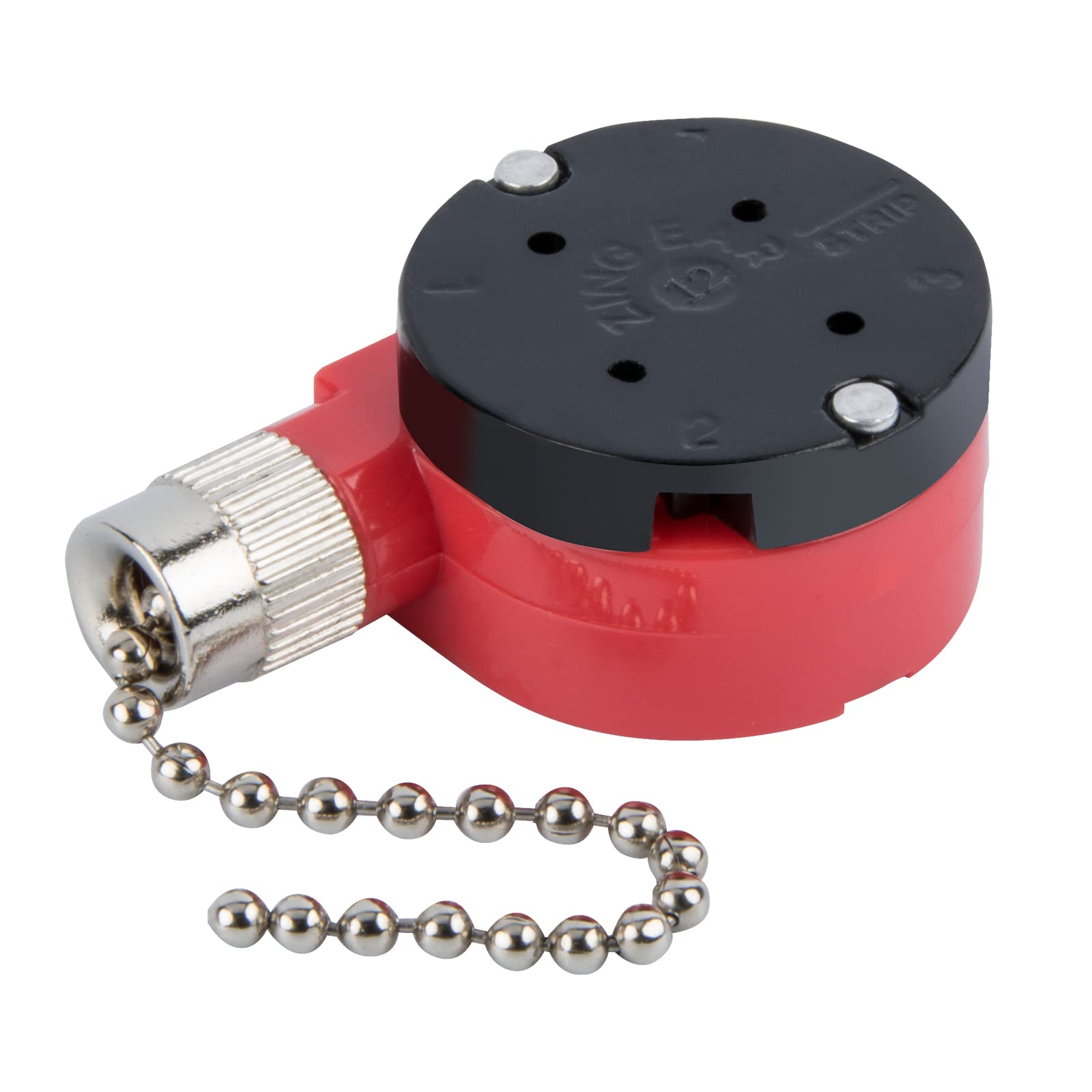 Zing Ear Ze 208S Pull Chain Switch,3 Speed Control Switch Compatible With Hunter Ceiling Fans, Lamps And Wall Lights (Nickel Pul