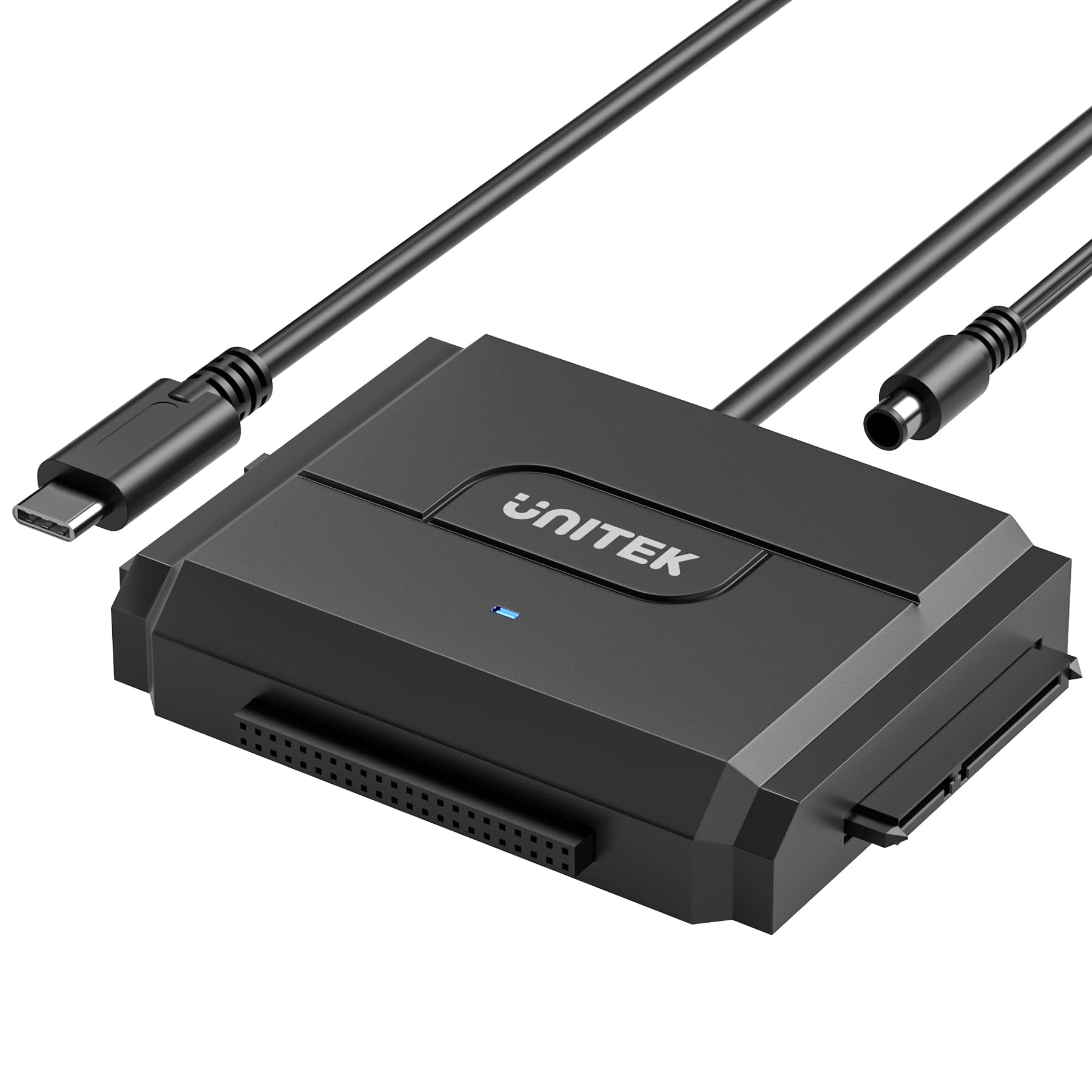 Unitek Ide/Sata To Usb C 3.0 Adapter, Universal Ide Hard Drive Little Triangle Pro Converter For 2.5''/3.5'' Inch Ide And Sata E