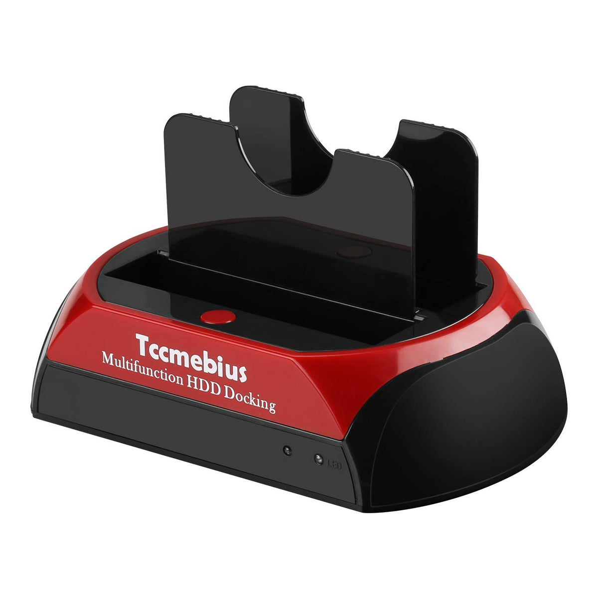 Tccmebius Usb 2.0 Hard Drive Docking Station, Tcc S867 Us Usb 2.0 To 2.5 3.5 Inch Sata Ide Dual Slots Reader External Enclosure, For 2.5' 3.5' Ide Sata I/Ii/Iii Hdd Ssd