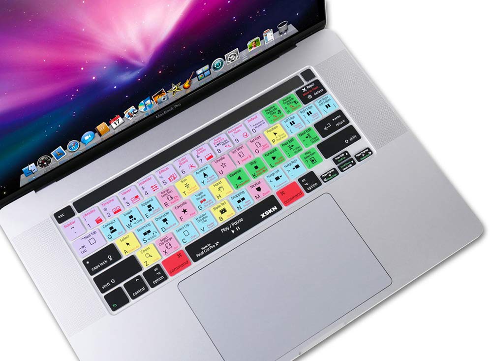 Xskn Final Cut Pro X 10 Silicone Shortcuts Keyboard Cover Skin For 2019 New Macbook Pro 16 Inch A2141 2020 New Macbook Pro 13.3