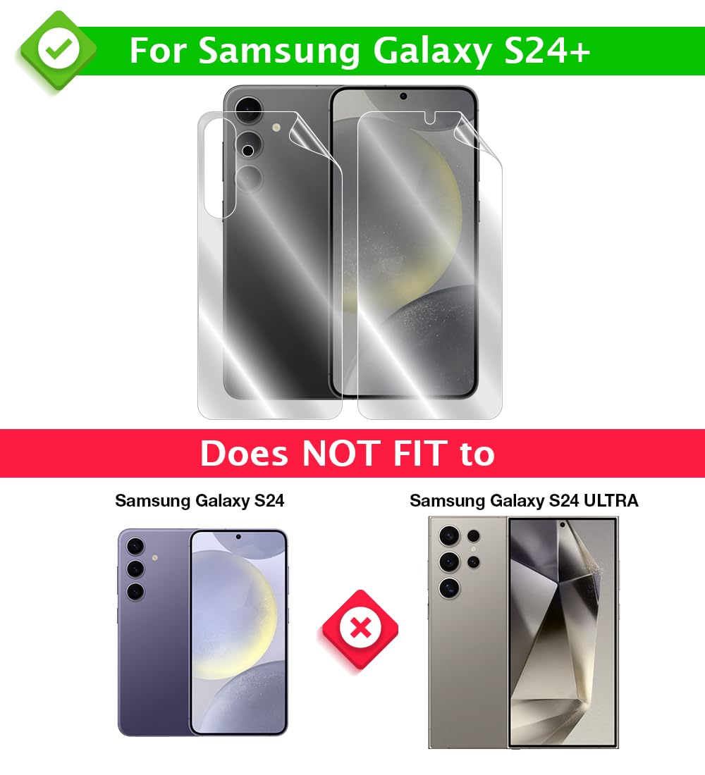 Ipg Made For Samsung Galaxy S24 Plus Hydrogel Protector Invisible Touch Screen Sensitive Ultra Hd Clear Film Anti Scratch Skin G