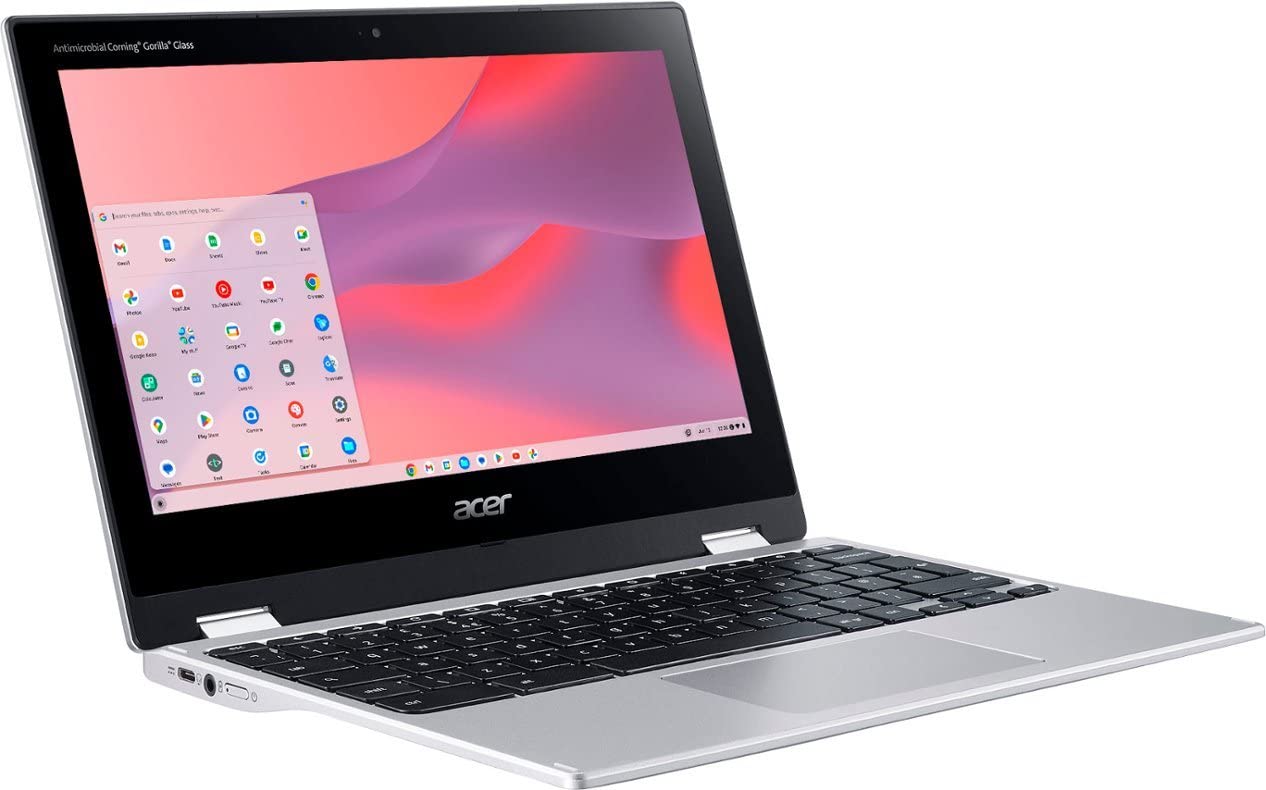 acer - Chromebook Spin 311| 11.6 2-in-1 Touch Screen Laptop|MediaTek Kompanio 500 MT8183C|4GB LPDDR4X|64GB eMMC (Pure Silver) (C