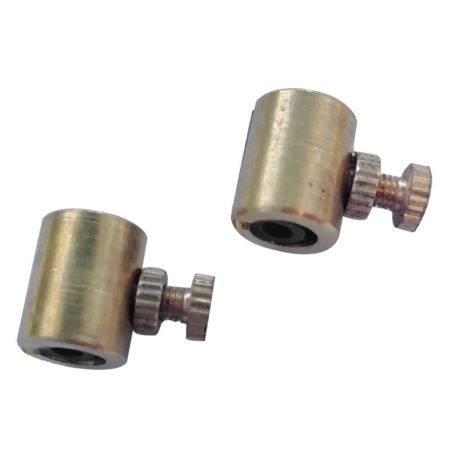 Violin Mute 2 Pieces, Wolf Tone Gone Eliminator Mute Suppressor Tube Replacement Accessories For Violins (Gold)