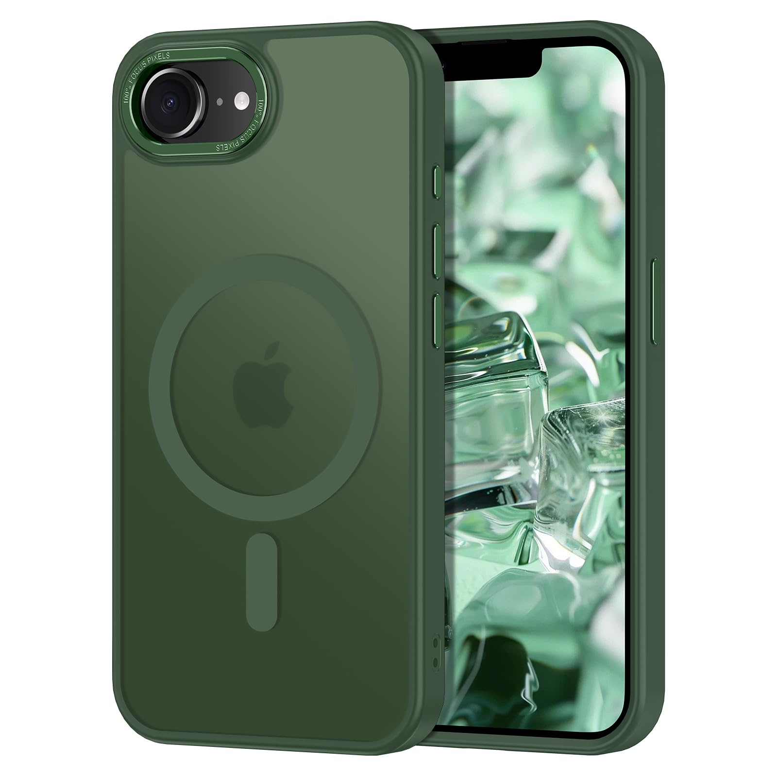 Casehas Magnetic for iPhone 16e Case 6.1 (2025), [Military Grade Drop Protection] [Compatible with MagSafe] Shockproof Slim Tran
