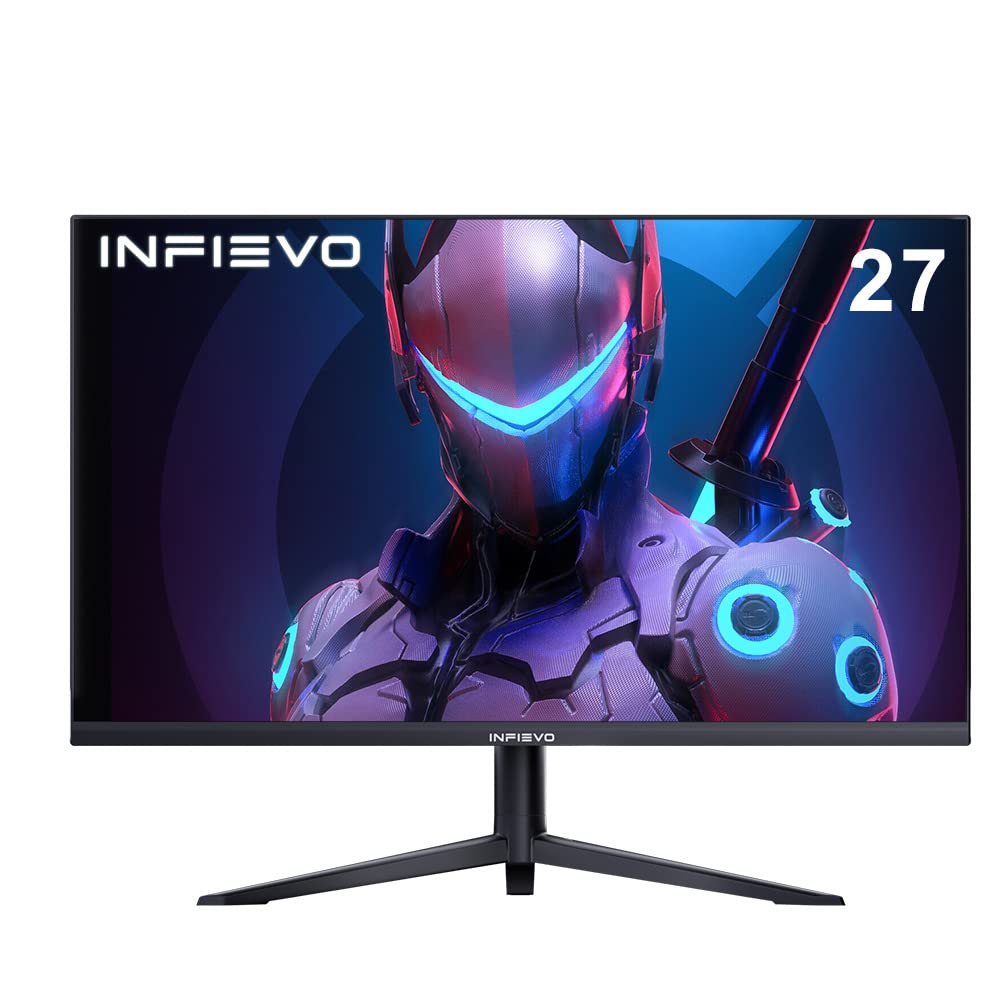 Infievo Gaming Monitor 27 Inch Qhd 1440P Computer Monitor 165Hz Va 1Ms Built In Speakers, Freesync, Ultra Thin Pc Monitor, Vesa
