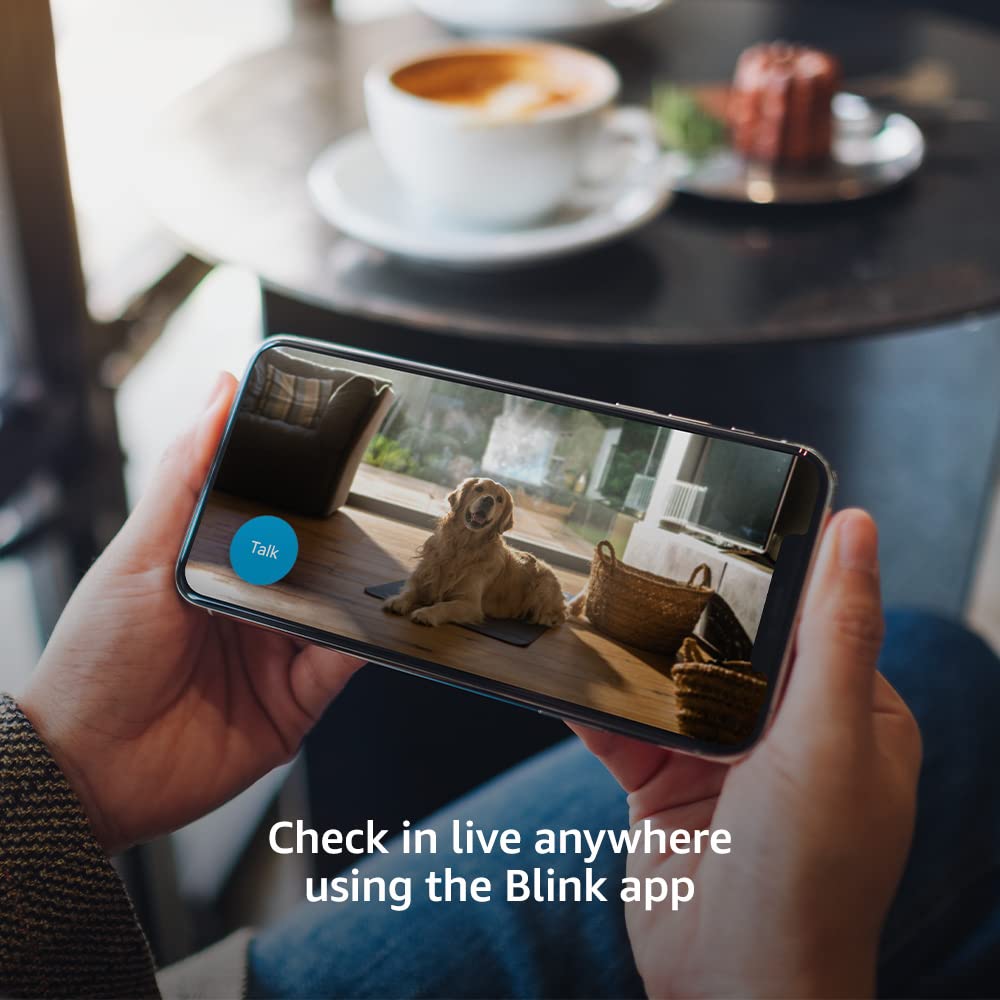 Blink Mini   Compact Indoor Plug In Smart Security Camera, 1080P Hd Video, Night Vision, Motion Detection, Two Way Audio, Easy S