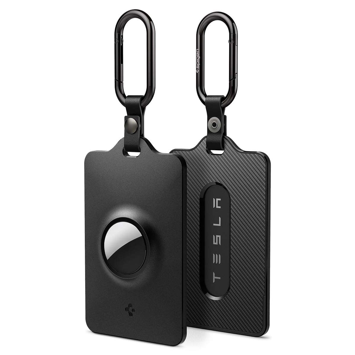 Spigen Air Fit Card Holder Case Designed For Tesla Key Cards And Airtag [Airtag Not Included]   2 Pack