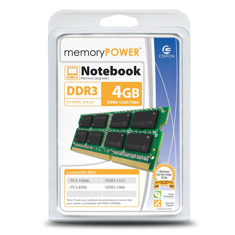 Centon Electronics 4 Ddr3 1333 (Pc3 10600) Memory R1333So4096
