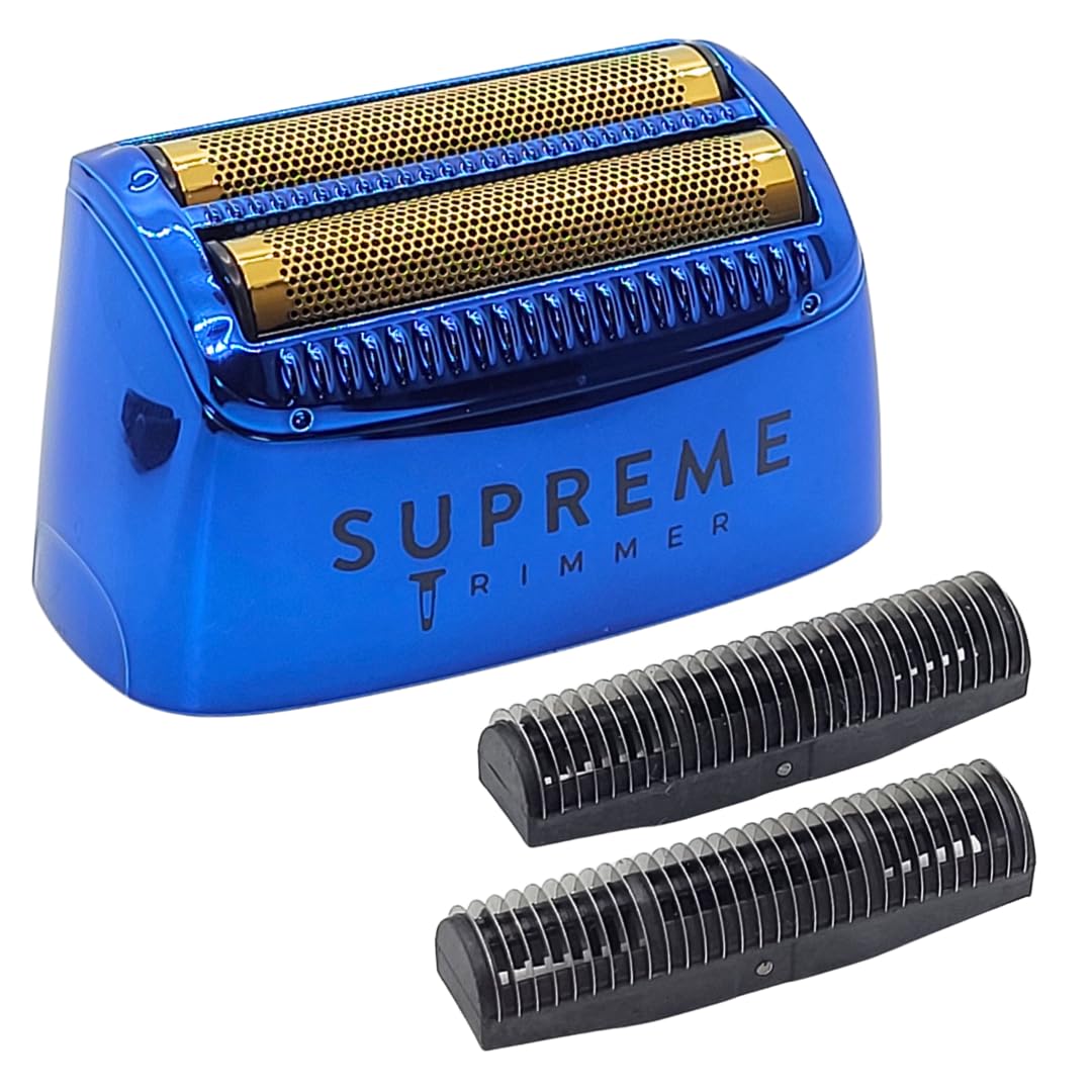 Supreme Trimmer Replacement Foil & Cutter Sb55 | Hypoallergenic Foil For Crunch Lite Stf600 | Blue