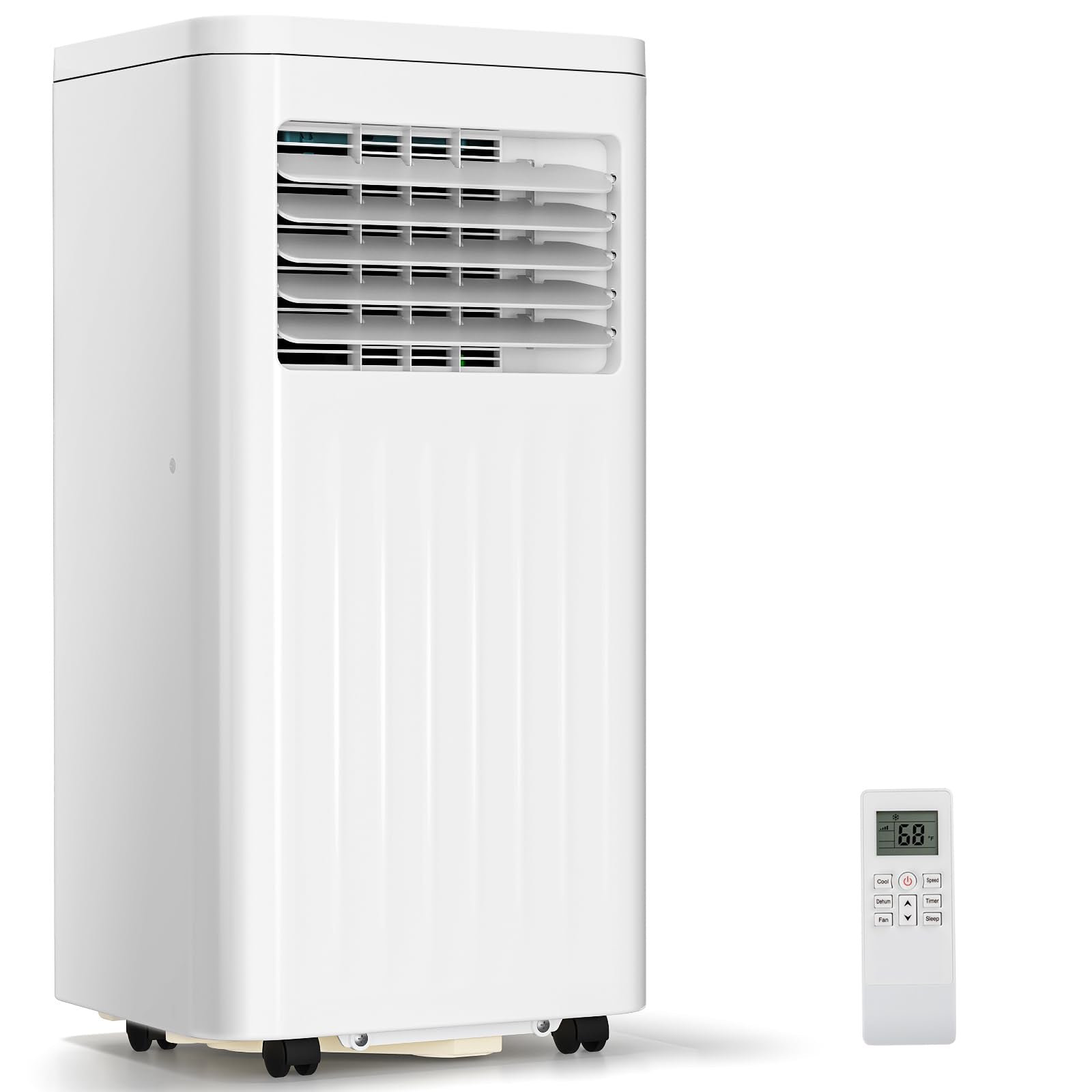 ZAFRO Portable Air Conditioners, 10000 BTU, 3 in 1 Portable AC Unit with Window Kits, Fan & Dehumidifier Modes, Cools up to 450 
