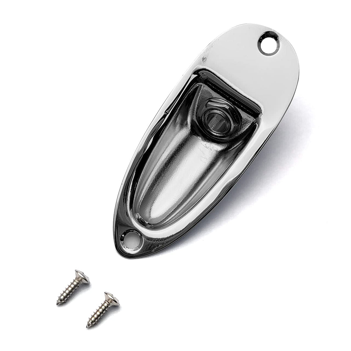 Saphue Guitar Input Jack Socket Plate Output Loaded Boat Style 1/4 Inch With Screws For Fender Stratocaster Strat St Mono Electr
