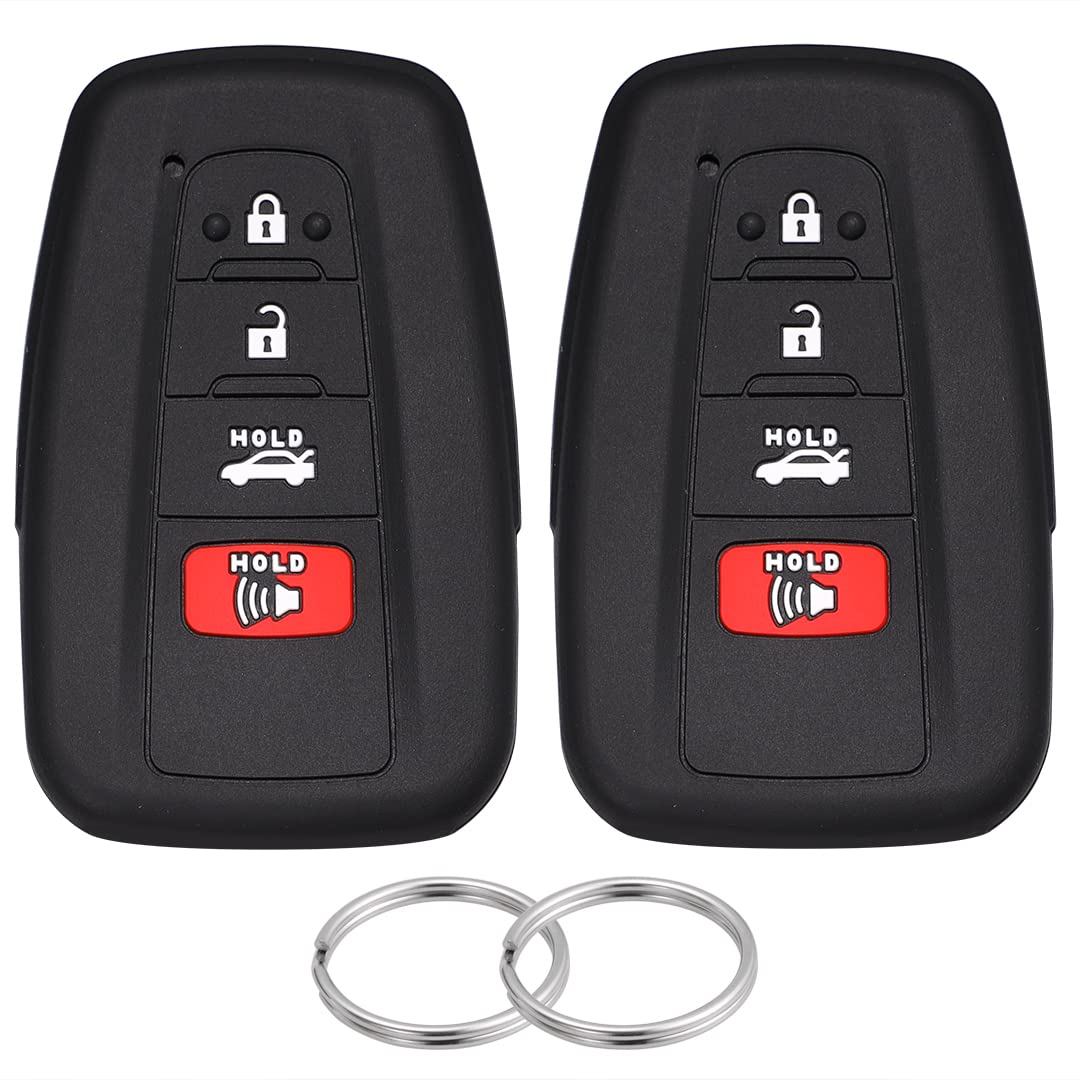 Lcyam Silicone Key Fob Cover Compatible With 2018  2023 Toyota Camry Rav4 Prius Highlander Xse Hybrid Chr Corolla Se Avalon Venz