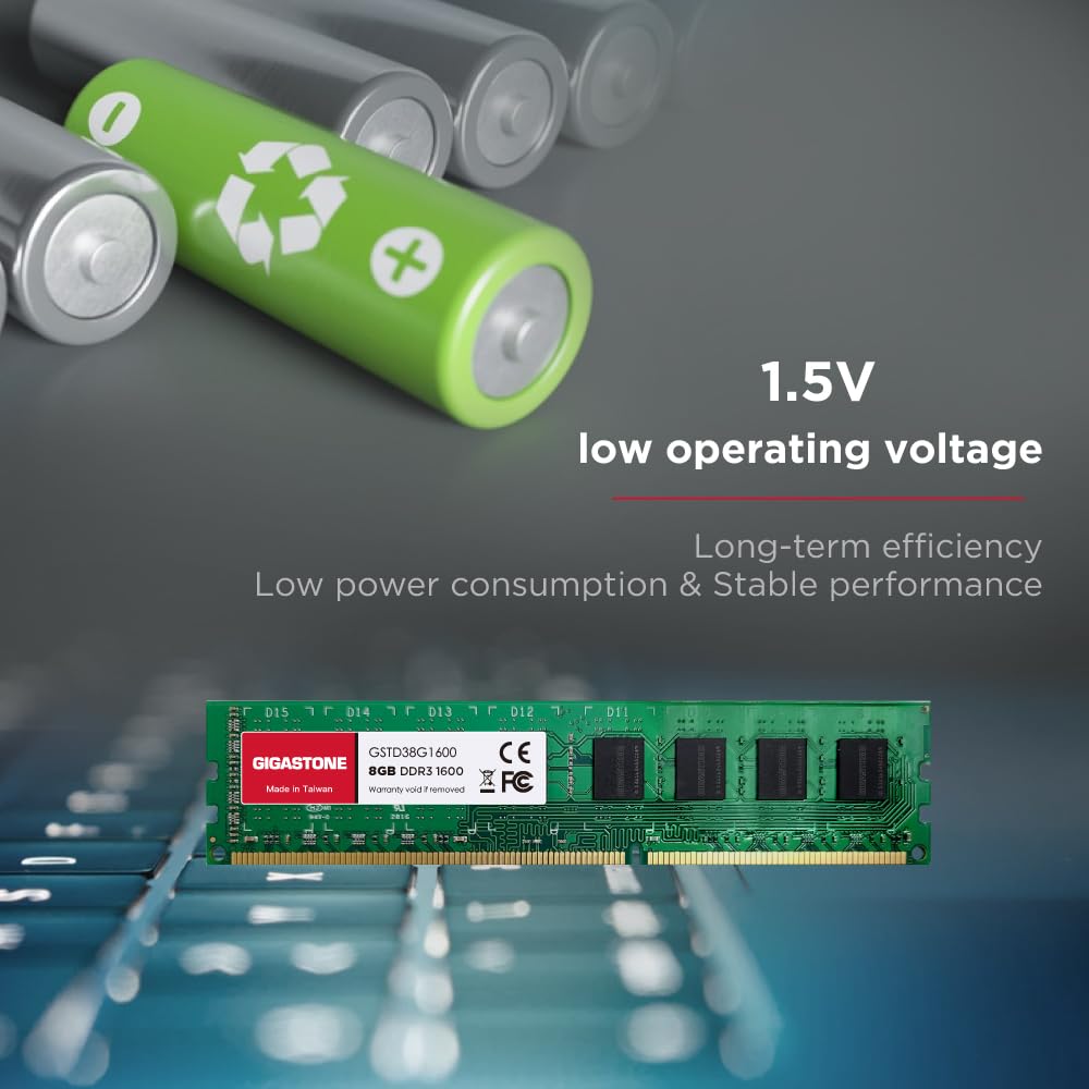 ?Ddr3 Ram? Gigastone 32Gb Kit (4X8Gb) Ddr3/Ddr3L 1600Mhz (1333Mhz) Pc3-12800 (Pc3-10600) Cl11 1.35V/1.5V 2Rx8 Udimm 240 Pin Unbu