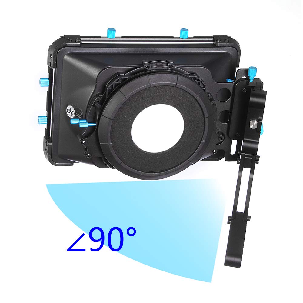 Fotga Dp3000 M3 4X4 Swing-Away Matte Box For 15Mm Rail Follow Focus Rig Dslr Mirrorless Camera Eos R Eos-1D X 5D 5Ds 6D 7D Ii Ii