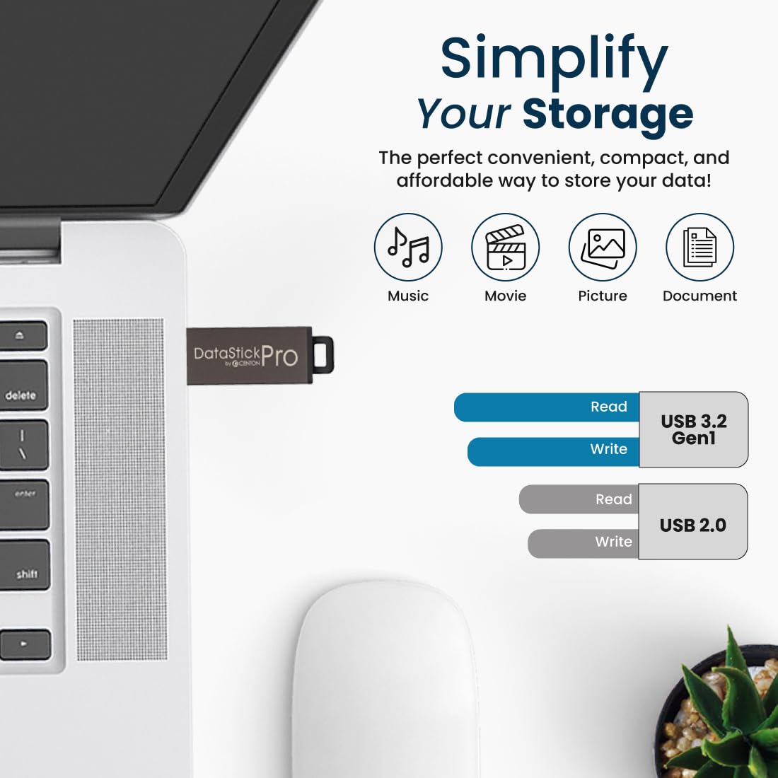 2Gb Datastick Pro By Centon, 25 Pack, Usb 2.0 Flash Drive Memory Stick For Storage And Backup