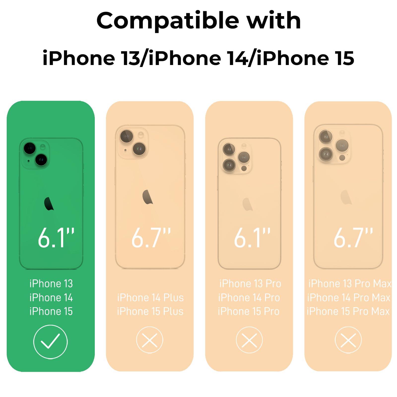 Mouzor Cute Rainbow Unicorn Case Compatible With Iphone 13 Case, Pink Horse Iphone 14 Cases, Iphone 15 Kawaii Animals 3D Cartoon