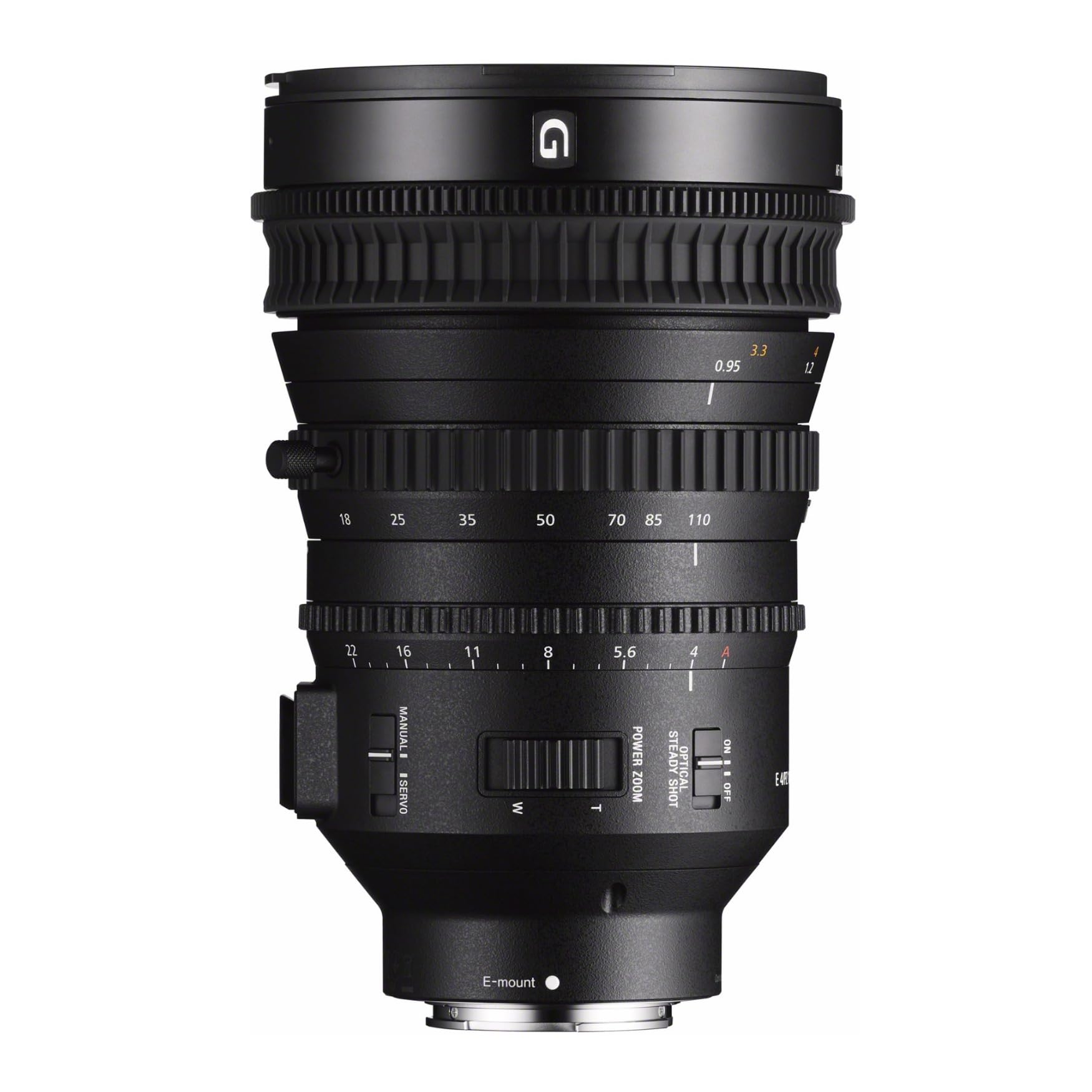 Sony SELP18110G 18-110mm f/4-22 Fixed Zoom Camera Lens, Black