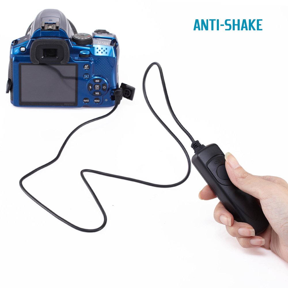 3.3Ft Shutter Release Remote Control With 11.4Ft Extension Cable 2.5Mm, Afunta Rs 60E3 Wired Remote Control Switch Cord Replacement Compatible 70D 100D 1200D Digital Camera Dslr