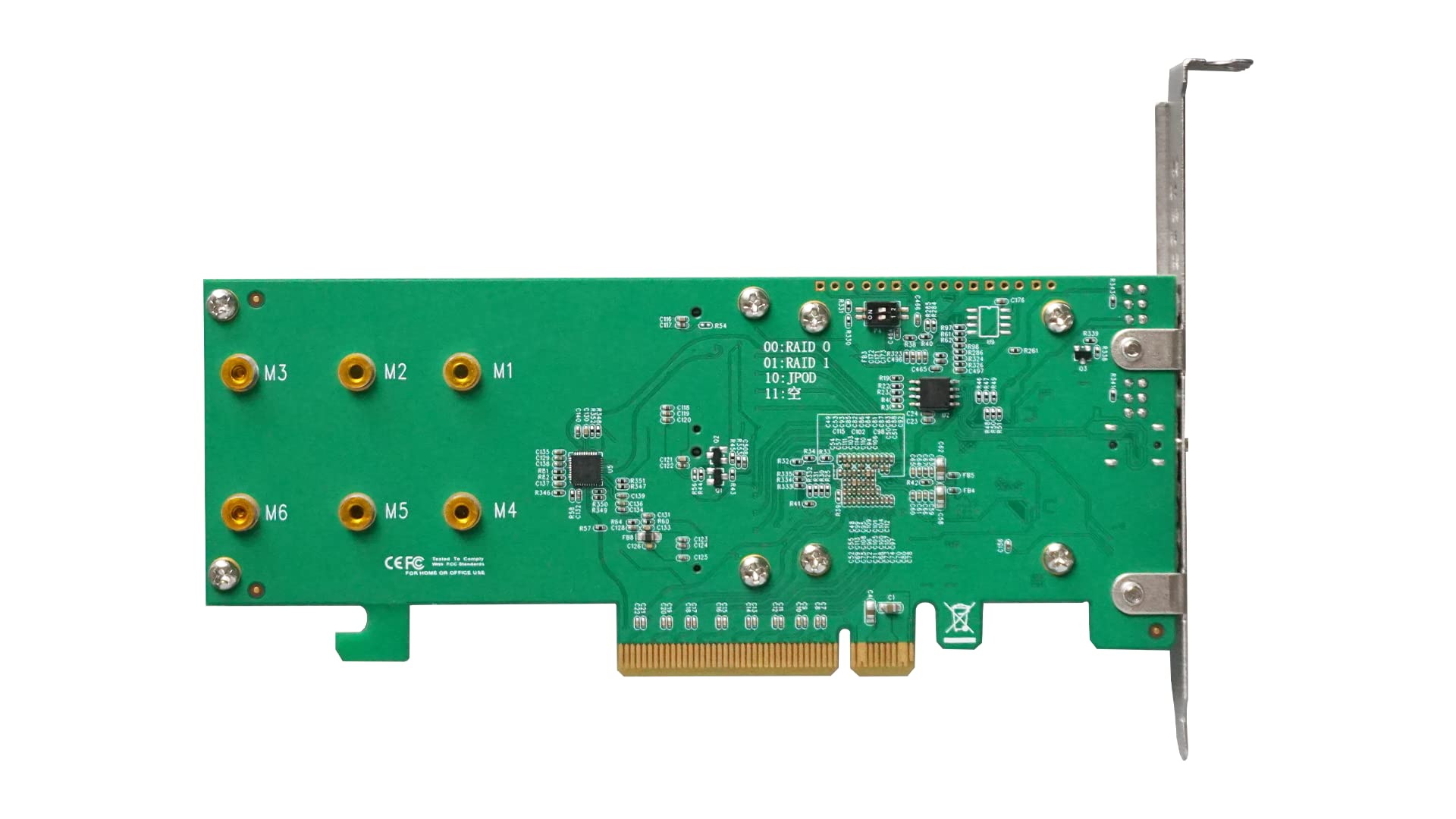 Highpoint Technologies 2 Port M.2 Ssd6202A Nvme Boot Raid Controller For Vmware Esxi & Virtualization Systems, Green