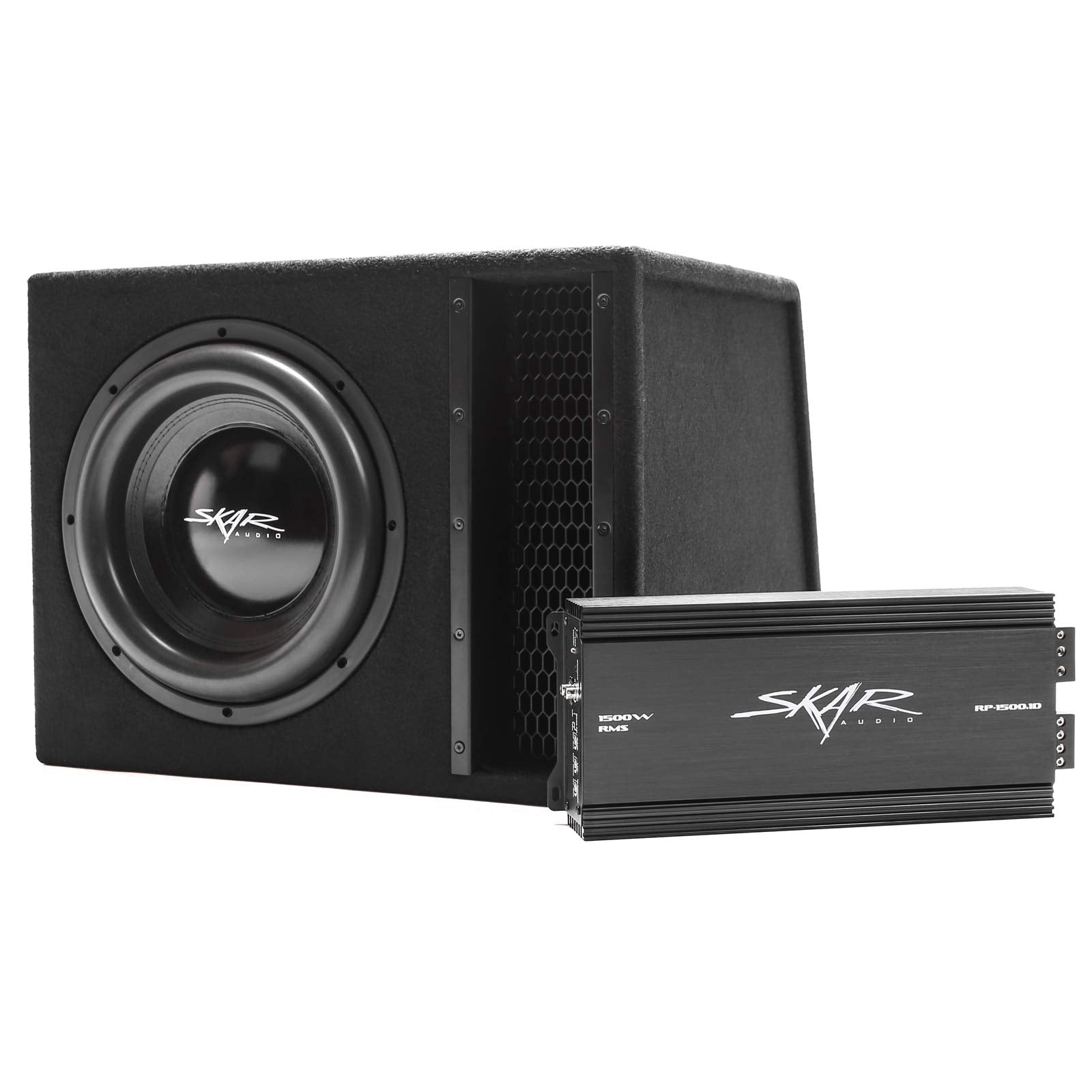 Skar Audio Single 12' Complete 2,500 Watt Evl Series Subwoofer Bass Package   Includes Loaded Enclosure With Amplifier